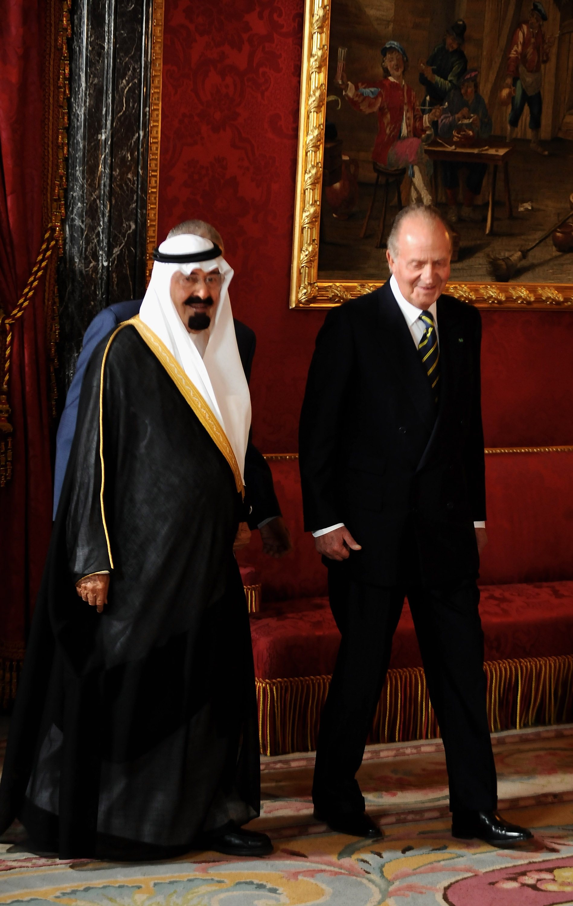O Rei Juan Carlos de Espanha com o Rei Abdullah Bin Abdelaziz Al Saud da Arábia Saudita