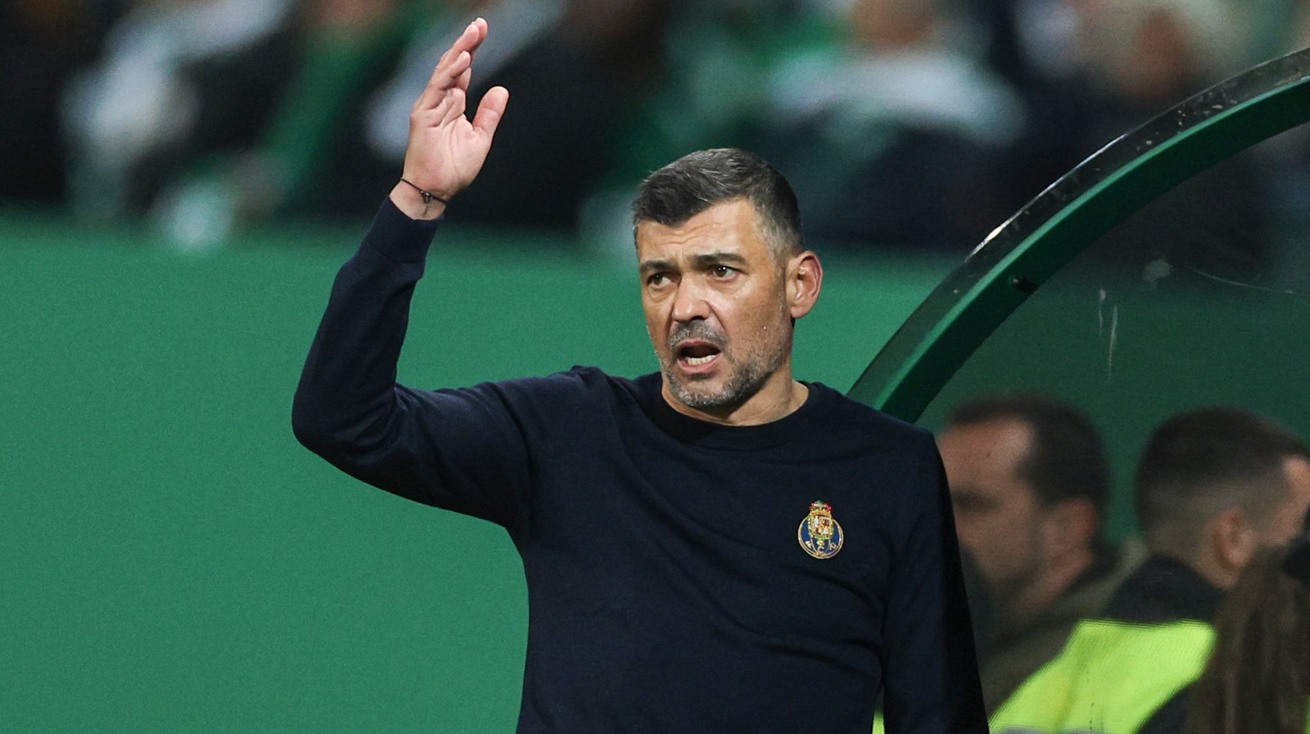 FC Porto`s head coach, Sergio Conceicao, during their Portuguese First League soccer match with Sporting held at Alvalade Stadium, Lisbon, Portugal, 18th December 2023.  MIGUEL A. LOPES/LUSA