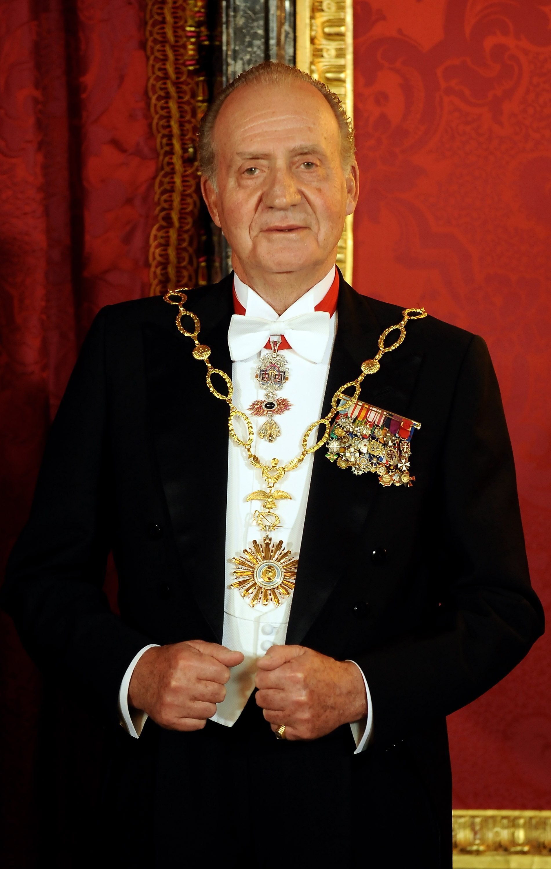 O antigo líder espanhol, o Rei Juan Carlos de Espanha