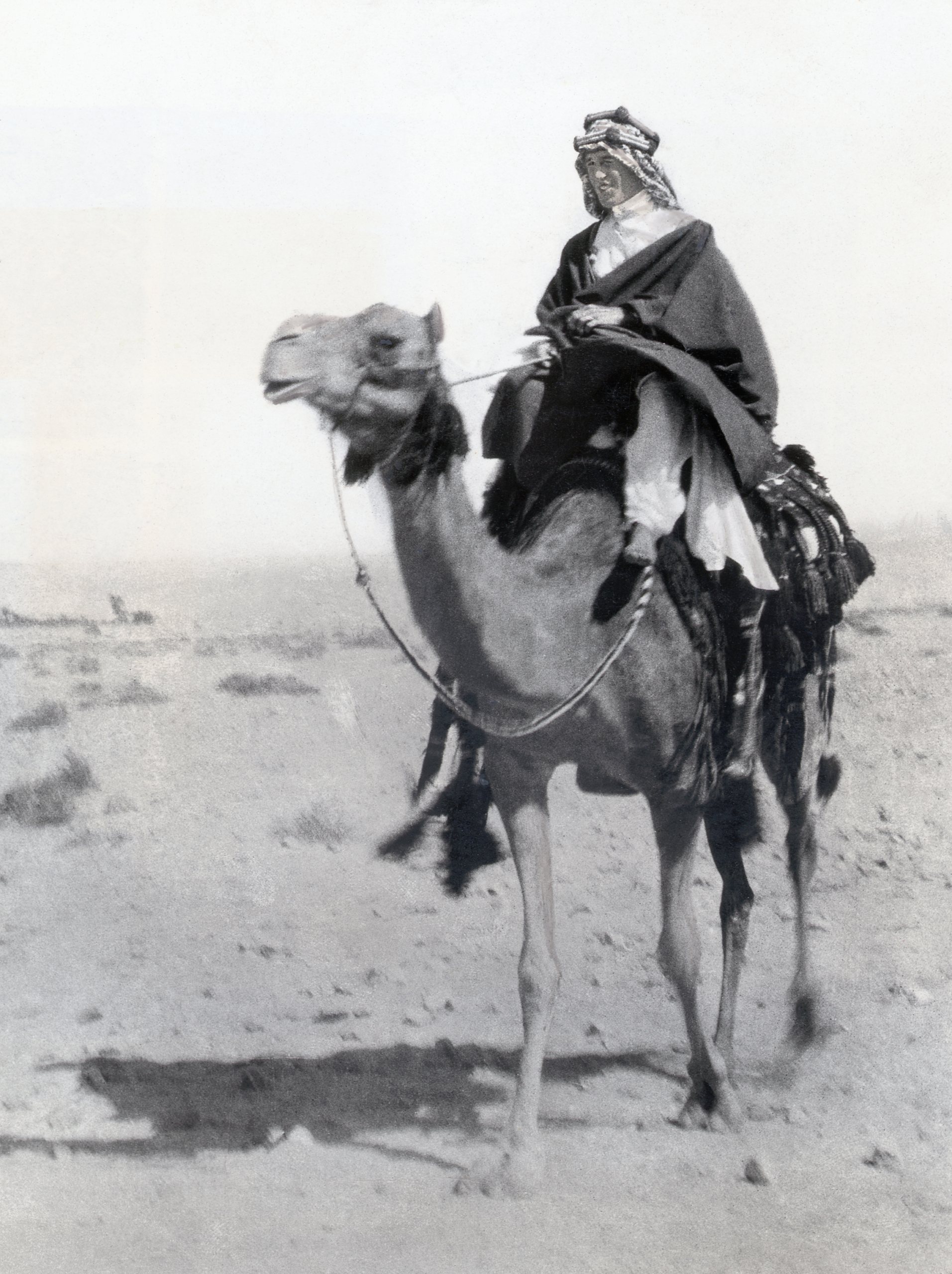 T.E. Lawrence Riding a Camel