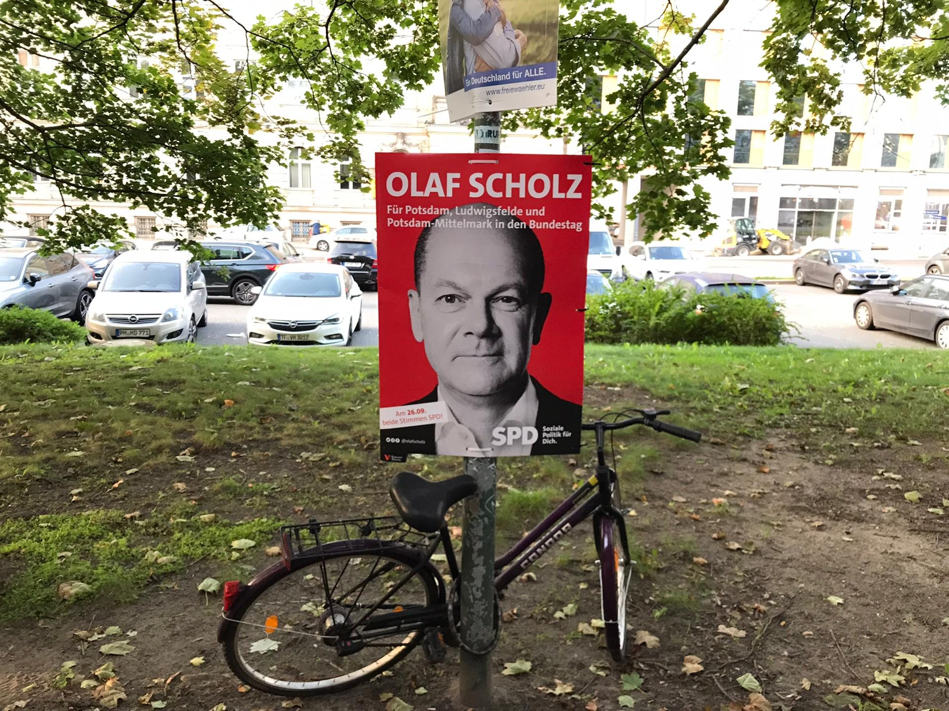 Cartaz de propaganda do SPD em Potsdam