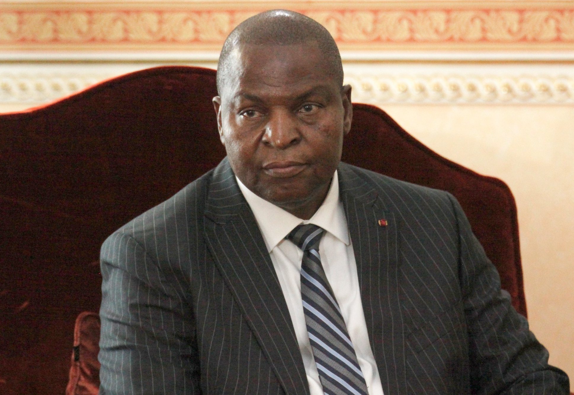 Presidente da República Centro Africana, Faustin-Archange Touadéra, no Palácio Presidencial, em Luanda, Angola, 30 de janeiro de 2020. AMPE ROGÉRIO/LUSA