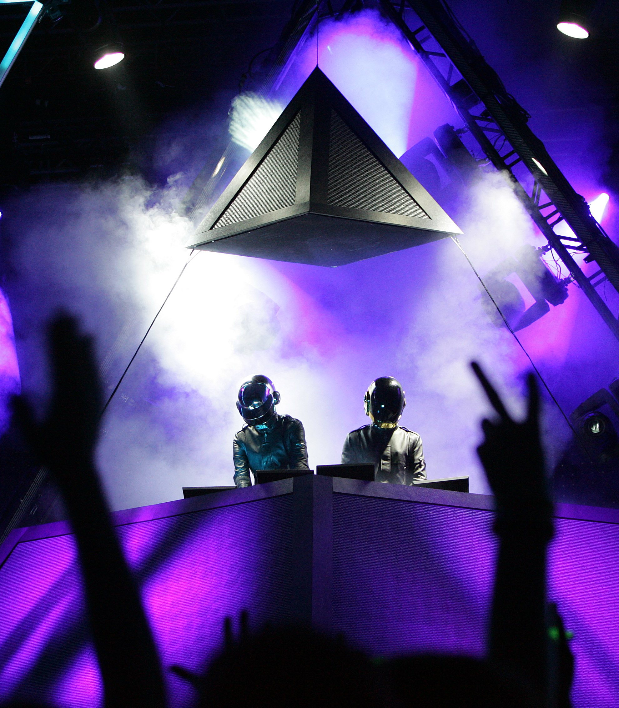 Indio, Ca French duo Daft Punk performs at Coachella Valley Music and Arts Festival, Saturday nigh