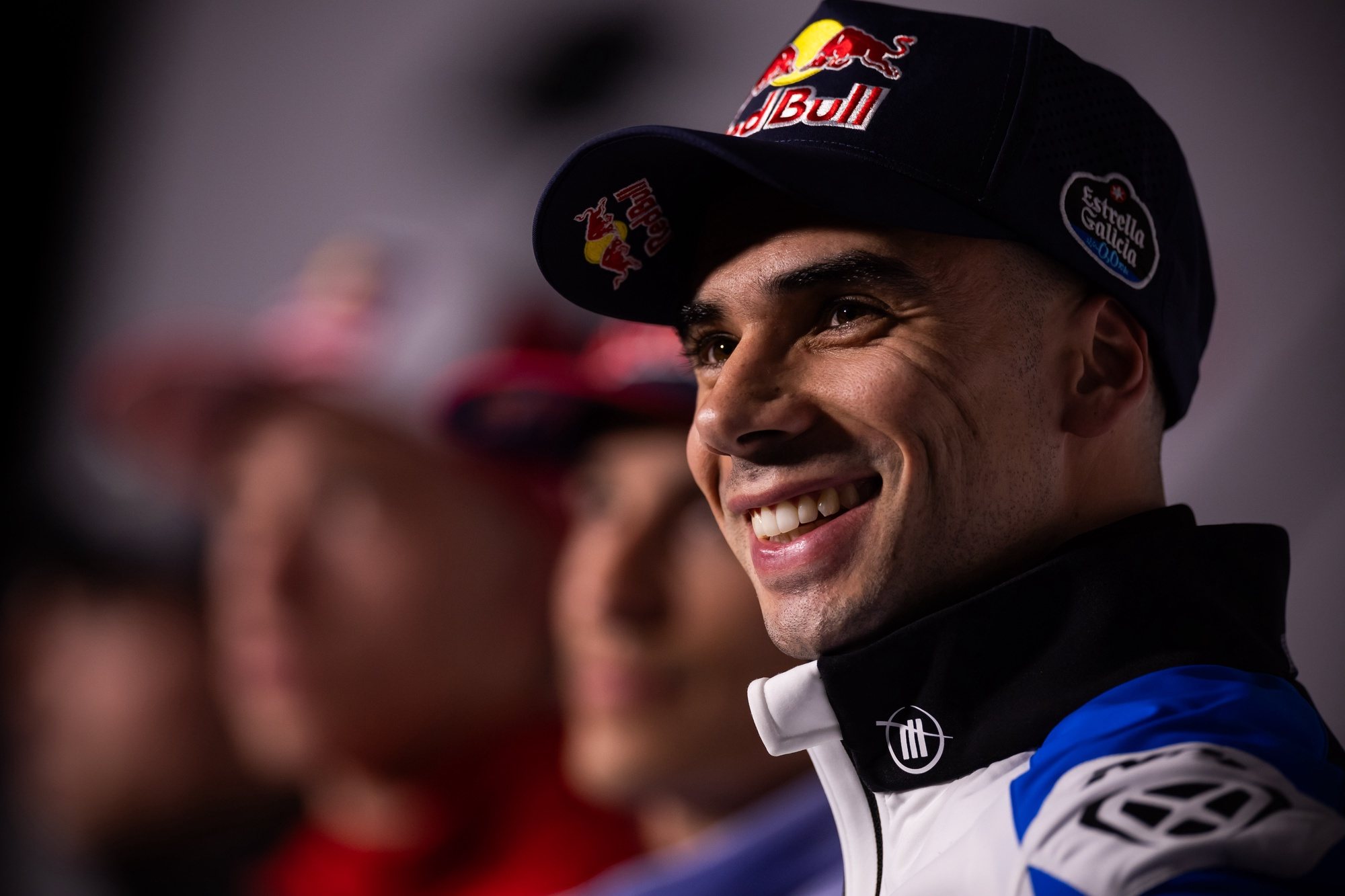 Moto GP portuguese rider Miguel Oliveira of Trackhouse Racing team attends a press conference ahead of the Moto GP Grand Prix of Portugal that will take place from March 22 to March 24, at Autodromo Internacional do Algarve, Portimao, south of Portugal, 21 March 2024. JOSE SENA GOULAO/LUSA