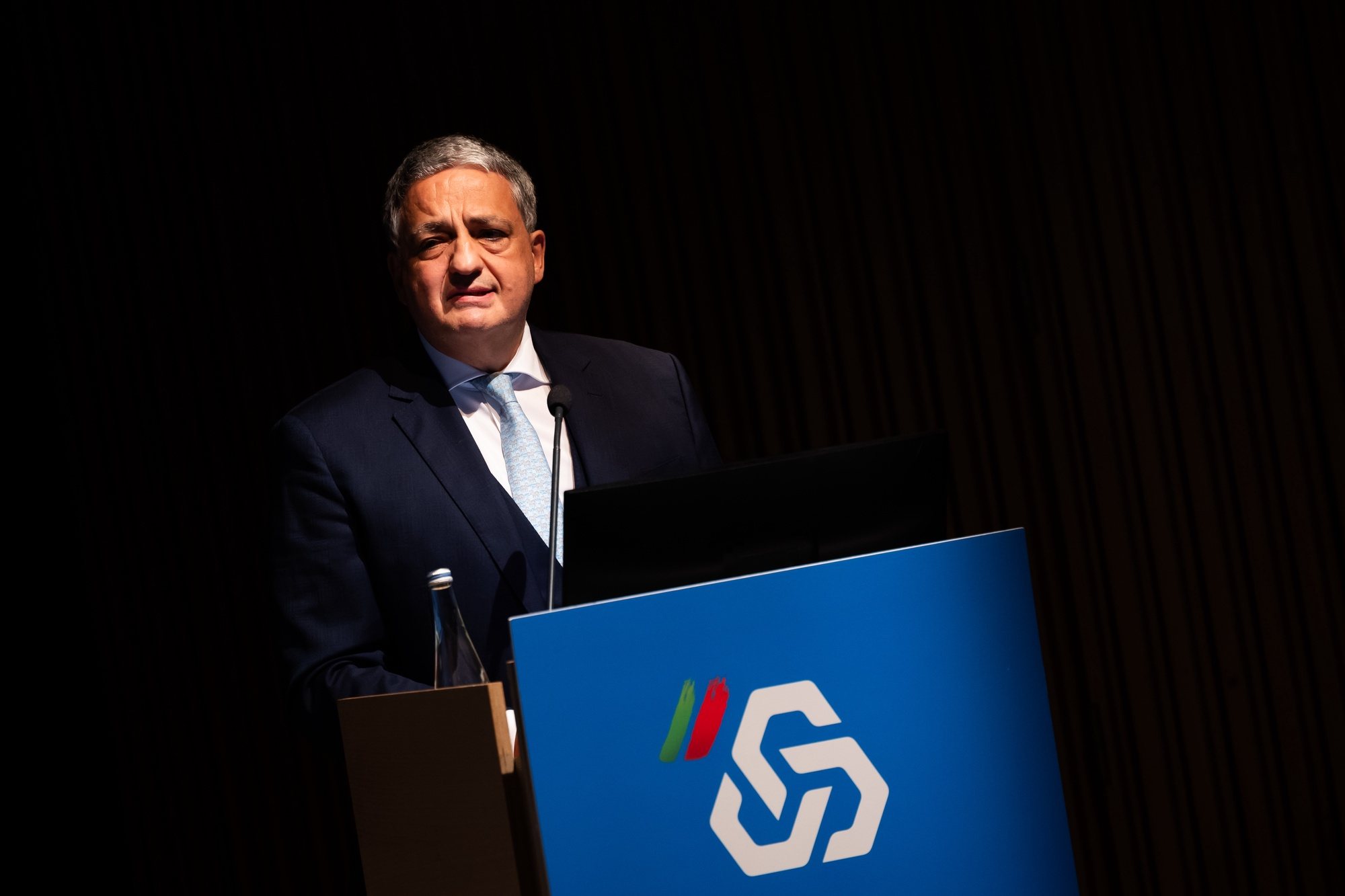 O presidente da Comissão Executiva da Caixa Geral de Depósitos, Paulo Macedo, durante a apresentação dos resultados de 2023, Lisboa, 15 de março de 2024.  JOSÉ SENA GOULÃO/LUSA