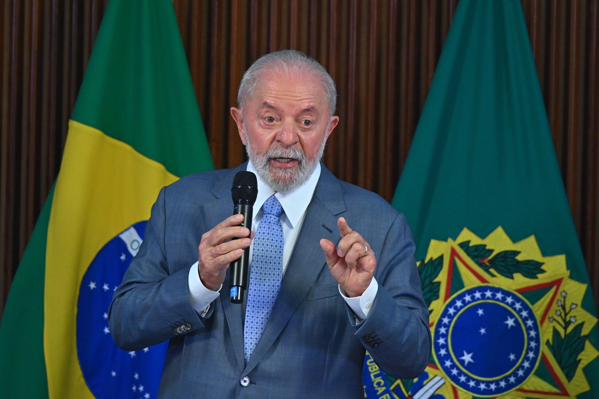 epa11228088 President of Brazil Luiz Inacio Lula da Silva speaks during a meeting with his cabinet of ministers at the Planalto Palace in Brasilia, Brazil, 18 March 2024. Lula called for the â€˜consolidationâ€™ of democracy in Brazil and expressed concern that his far-right predecessor, Jair Bolsonaro, had put the country at â€˜serious risk of a coupâ€™. Lula&#039;s statement came after two former commanders of the Armed Forces testified to the police that Bolsonaro had proposed a plan to annul the 2022 elections in order to remain in power.  EPA/ANDRE BORGES