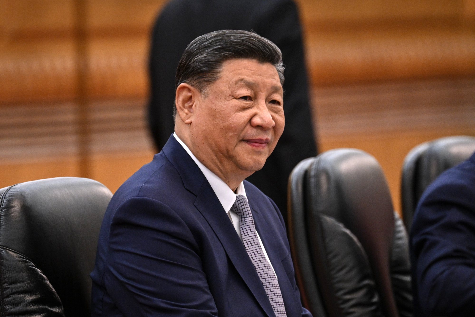 epa11442904 China&#039;s President Xi Jinping attends a bilateral meeting with Peru&#039;s president at the Great Hall of the People in Beijing, China, 28 June 2024. The Peruvian president is on an official visit to China.  EPA/JADE GAO / POOL