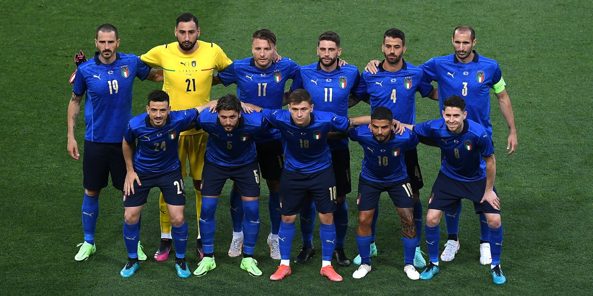 Itália fez uma qualificação 100% vitoriosa para o Europeu, com 10 triunfos frente a Finlândia, Grécia, Bósnia, Arménia e Liechtenstein