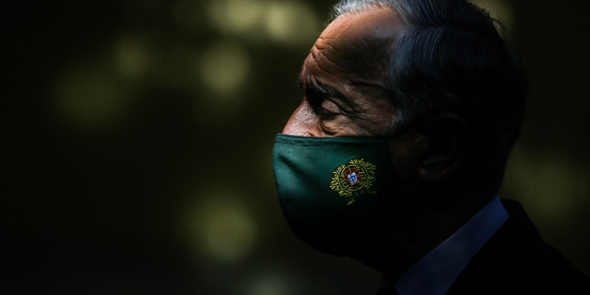O Presidente da República, Marcelo Rebelo de Sousa, após visitar o Centro de Vacinação contra a covid-19 do Estádio Universitário de Lisboa, em Lisboa, 23 de junho de 2021. MÁRIO CRUZ/LUSA