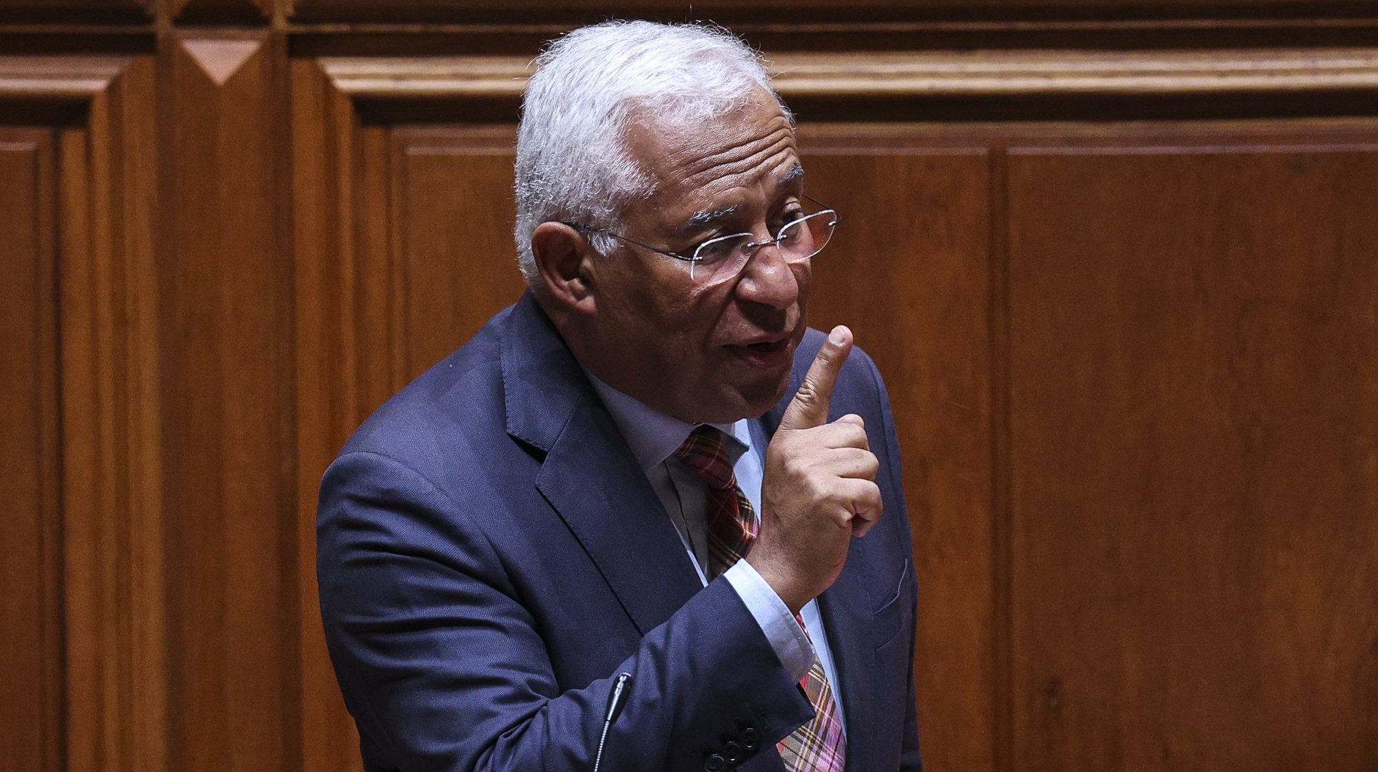 O primeiro-ministro, António Costa, intervém no debate parlamentar preparatório do Conselho Europeu, na Assembleia da República, em Lisboa, 22 de junho de 2023. MIGUEL A. LOPES/LUSA