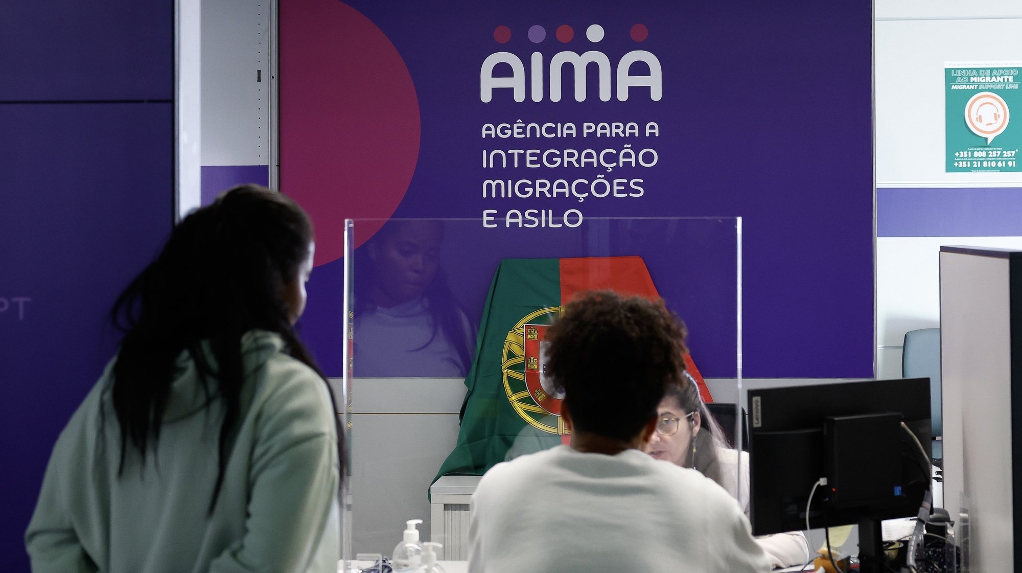 Novo conceito de loja a implementar pela Agência para a Integração, Migrações e Asilo (AIMA) em todo o país, Faro, 03 de novembro de 2023. LUÍS FORRA/LUSA