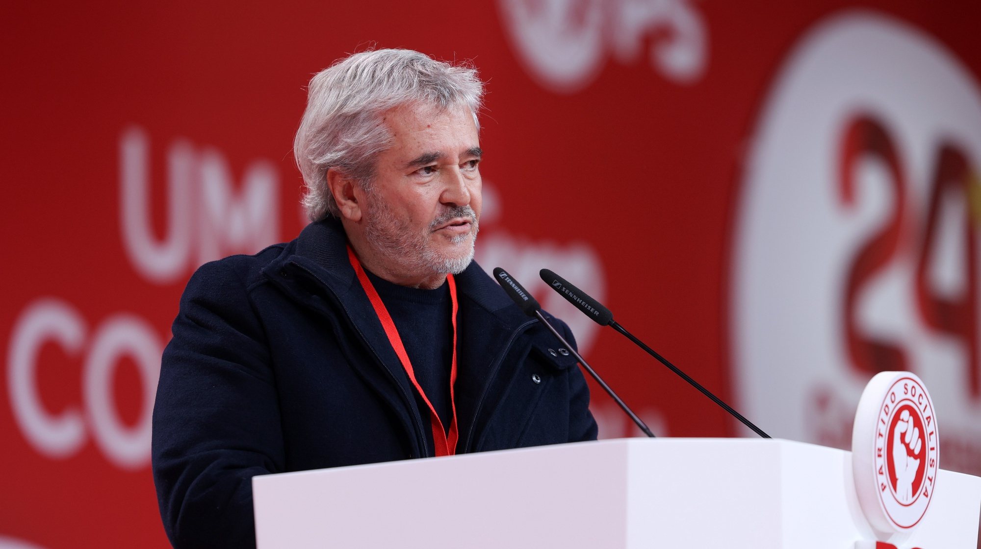 Álvaro Beleza intervém no XXIV Congresso Nacional do Partido Socialista (PS), na Feira Internacional de Lisboa, 06 de janeiro de 2024. MIGUEL A. LOPES/LUSA