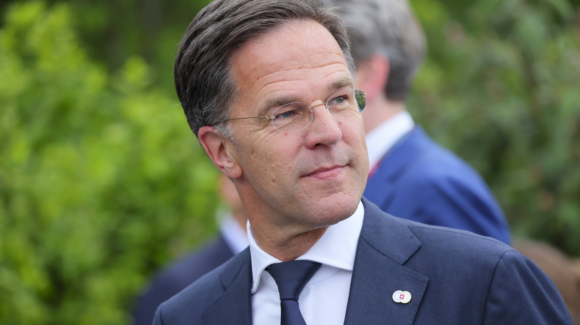epa11413075 Dutch Prime Minister Mark Rutte arrives for the opening ceremony of the Summit on Peace in Ukraine at the Buergenstock Resort in Stansstad, near Lucerne, Switzerland, 15 June 2024. International heads of state gather on 15 and 16 June at the Buergenstock Resort in central Switzerland for the two-day Summit on Peace in Ukraine.  EPA/Denis Balibouse / POOL    EDITORIAL USE ONLY  EDITORIAL USE ONLY