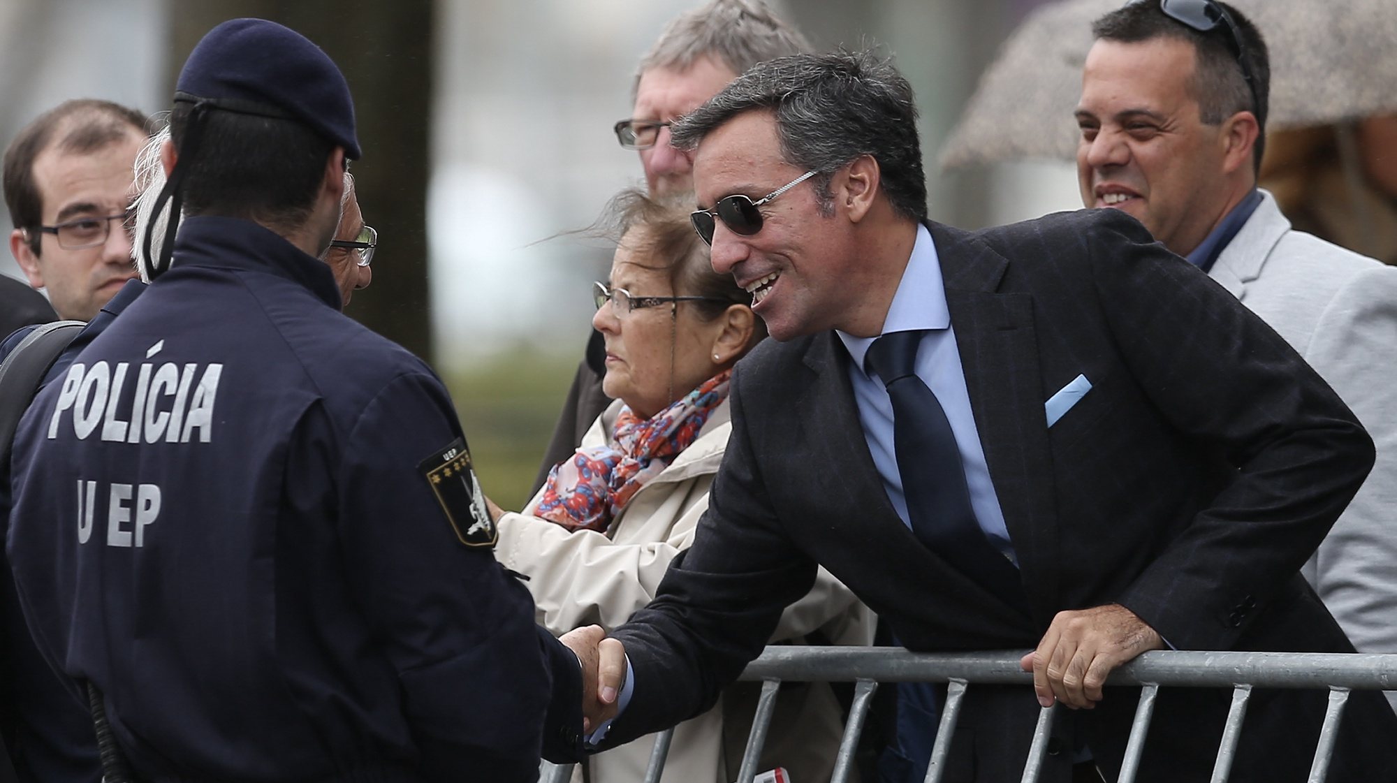 Nuno Rebelo de Sousa, filho de Marcelo Rebelo, no dia da posse do pai como Presidente da República, durante a cerimónia em frente ao Palácio de Belém em Lisboa, 09 de março de 2016. JOSÉ SENA GOULÃO/LUSA