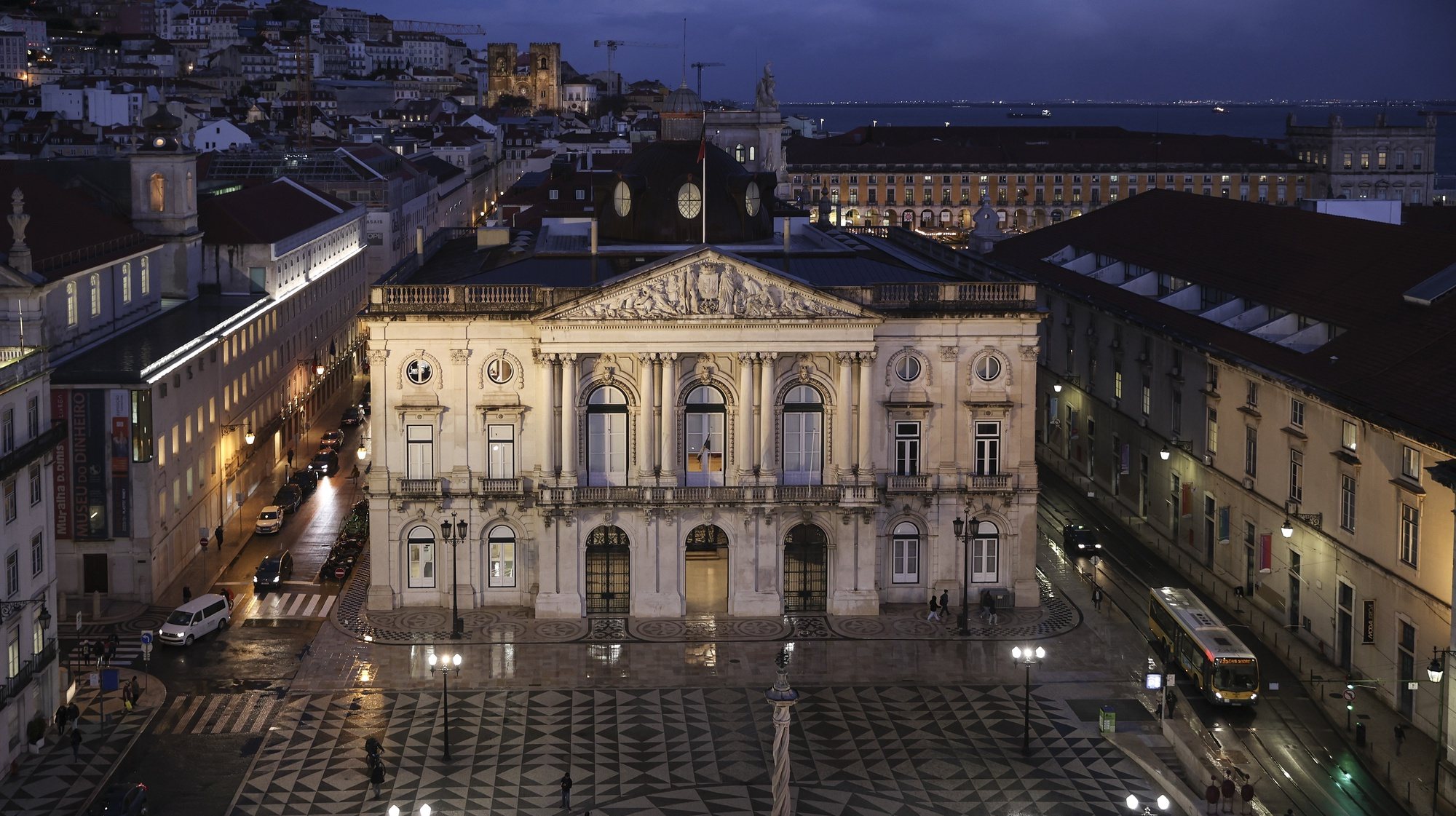 O edifício dos Paços do Concelho, que alberga a Câmara Municipal de Lisboa, Praça do Município, 9 de fevereiro de 2024. CARLOS M. ALMEIDA/LUSA