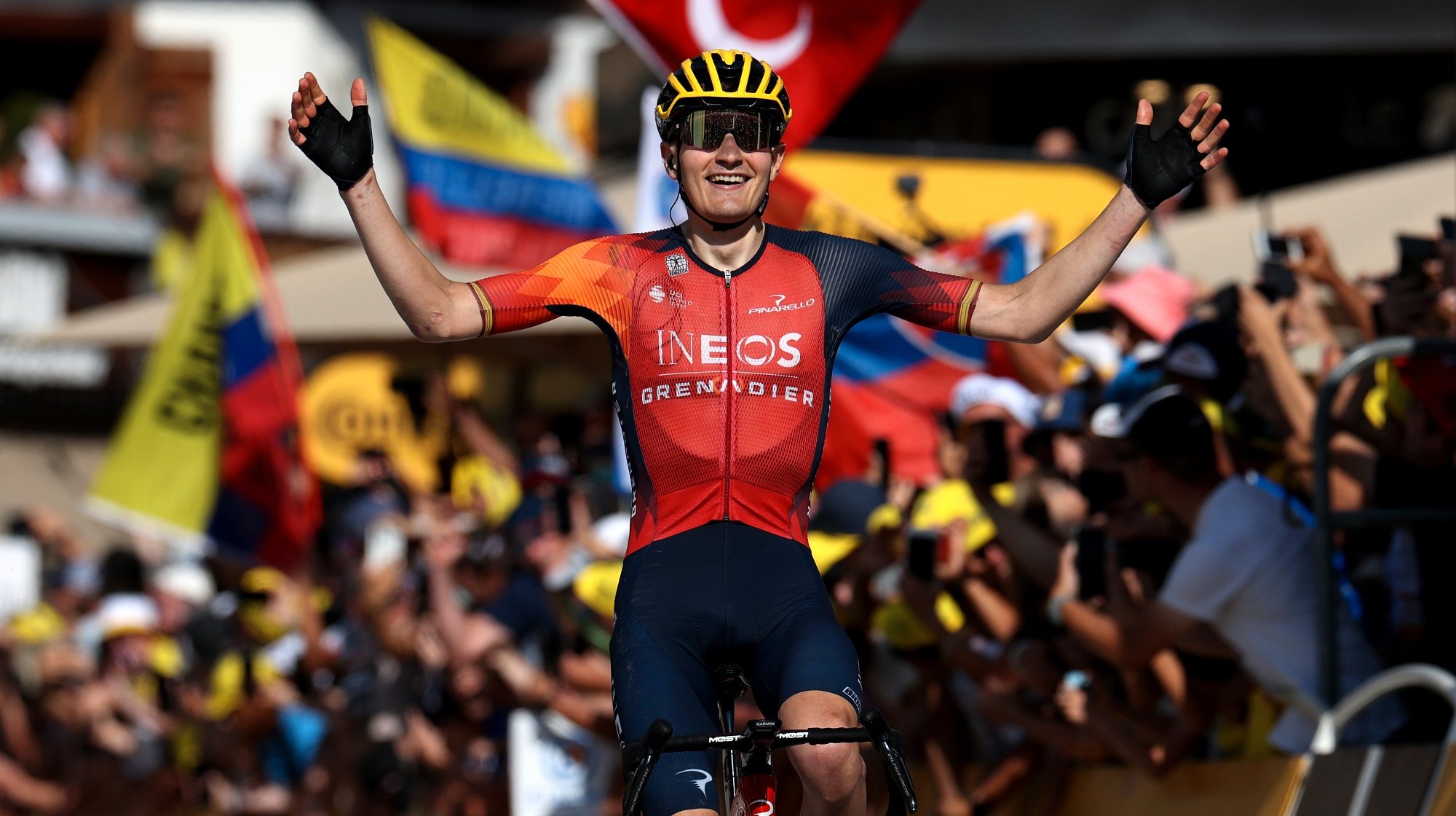 Carlos Rodríguez carimbou a terceira vitória espanhola neste Tour e a segunda consecutiva da Ineos depois de Michal Kwiatkowski