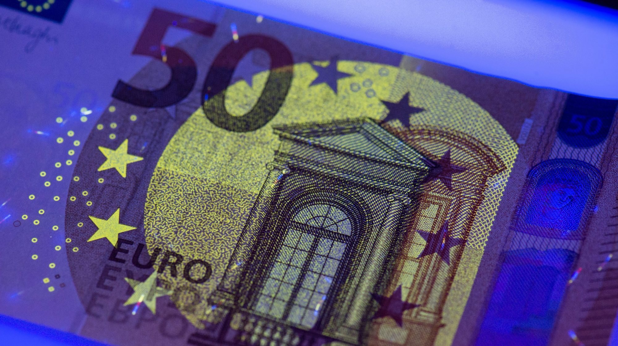 Apresentação da nova note de 50 Euros no Bundesbank em Frankfurt, Alemanha. BORIS ROESSLER/LUSA