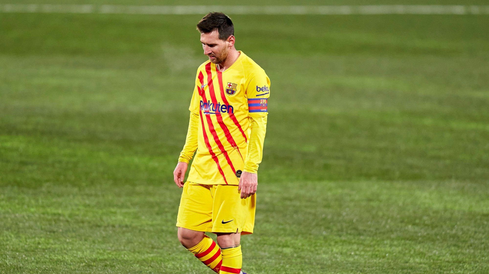 Lionel Messi esteve perto de marcar mas terminou &quot;apenas&quot; com uma assistência para o golo que decidiu vitória do Barcelona frente ao Huesca