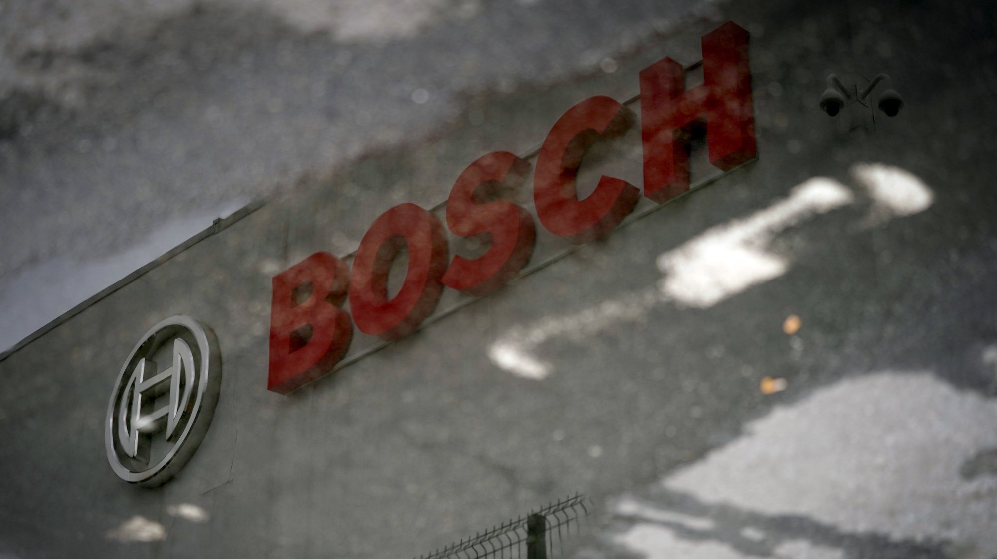 Simbolo da fábrica da Bosch, em Braga 1 de Março de 2021. HUGO DELGADO/LUSA