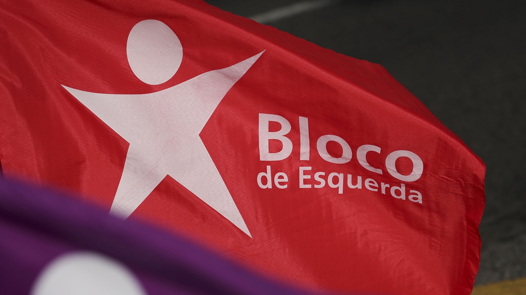 Bandeiras do Bloco de Esquerda, Lisboa, 7 de julho de 2019.  ANTÓNIO COTRIM/LUSA