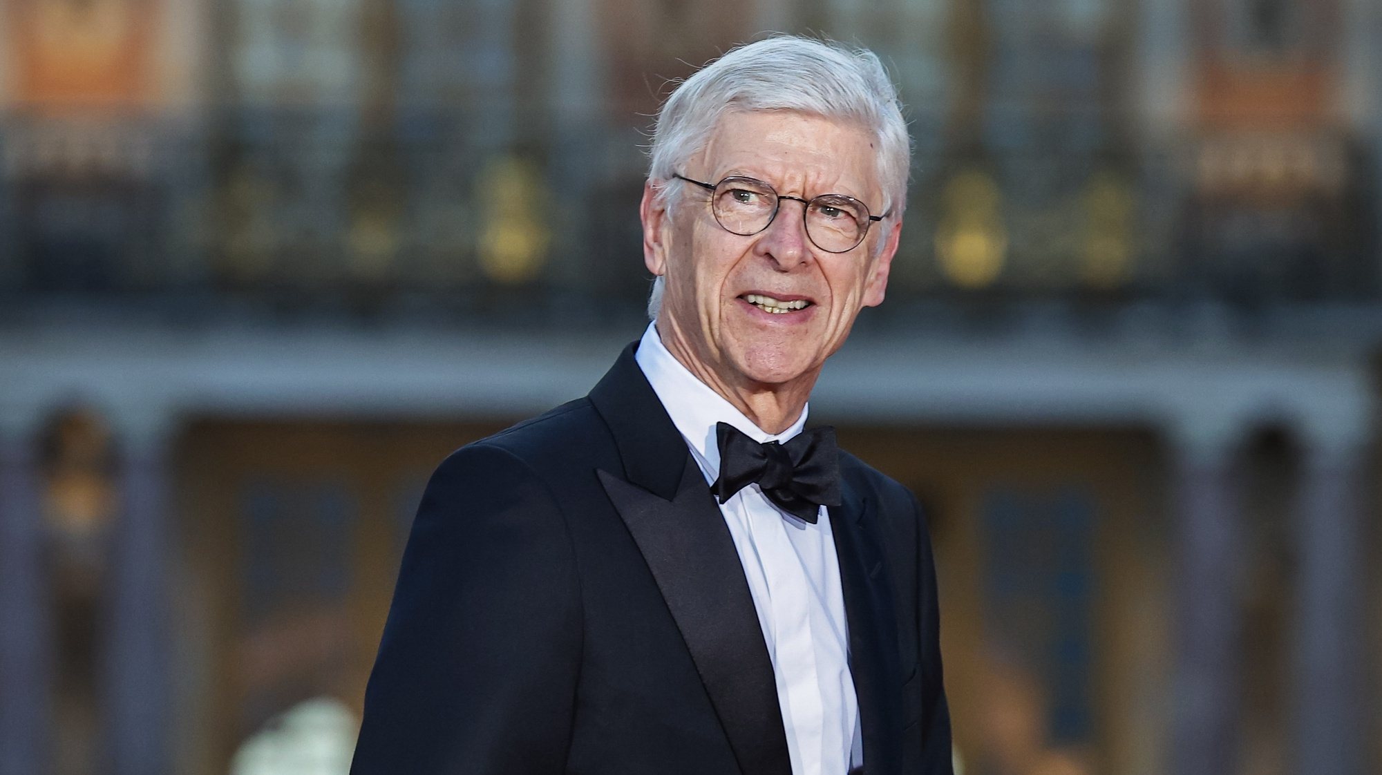 epa10872881 FIFA&#039;s Chief of Global Football Development and former football manager Arsene Wenger poses at the Palace of Versailles before a state banquet hosted by the French president and his wife in honor of the British king and queen, in Versailles, France, 20 September 2023, on the first day of a state visit to the country. The British royal couple&#039;s three-day state visit was initially planned for March 2023 and postponed due to widespread demonstrations in France against the government&#039;s pension reforms.  EPA/CHRISTOPHE PETIT TESSON