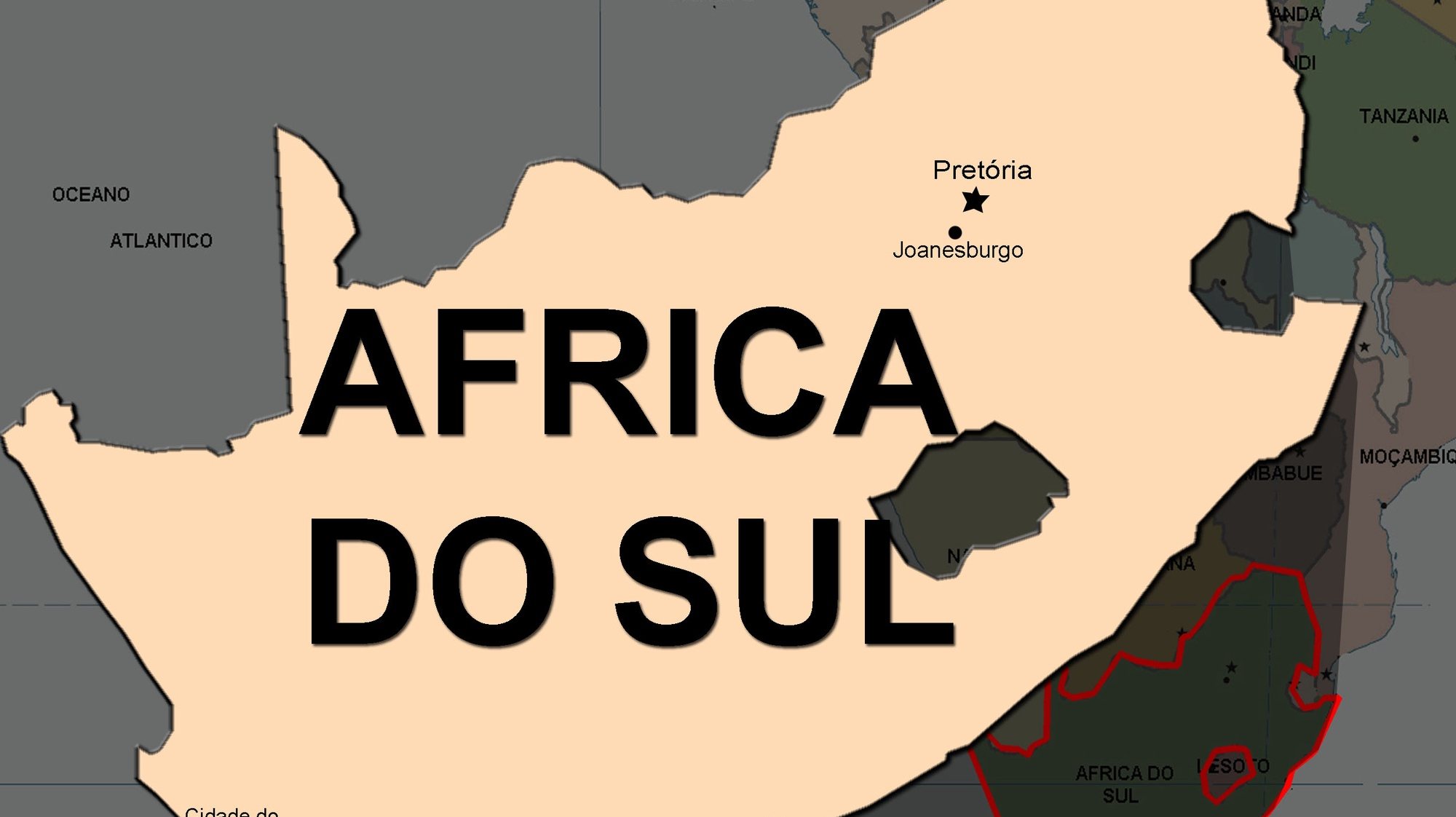 Mapa da África do Sul
RICARDO BERNARDO / LUSA