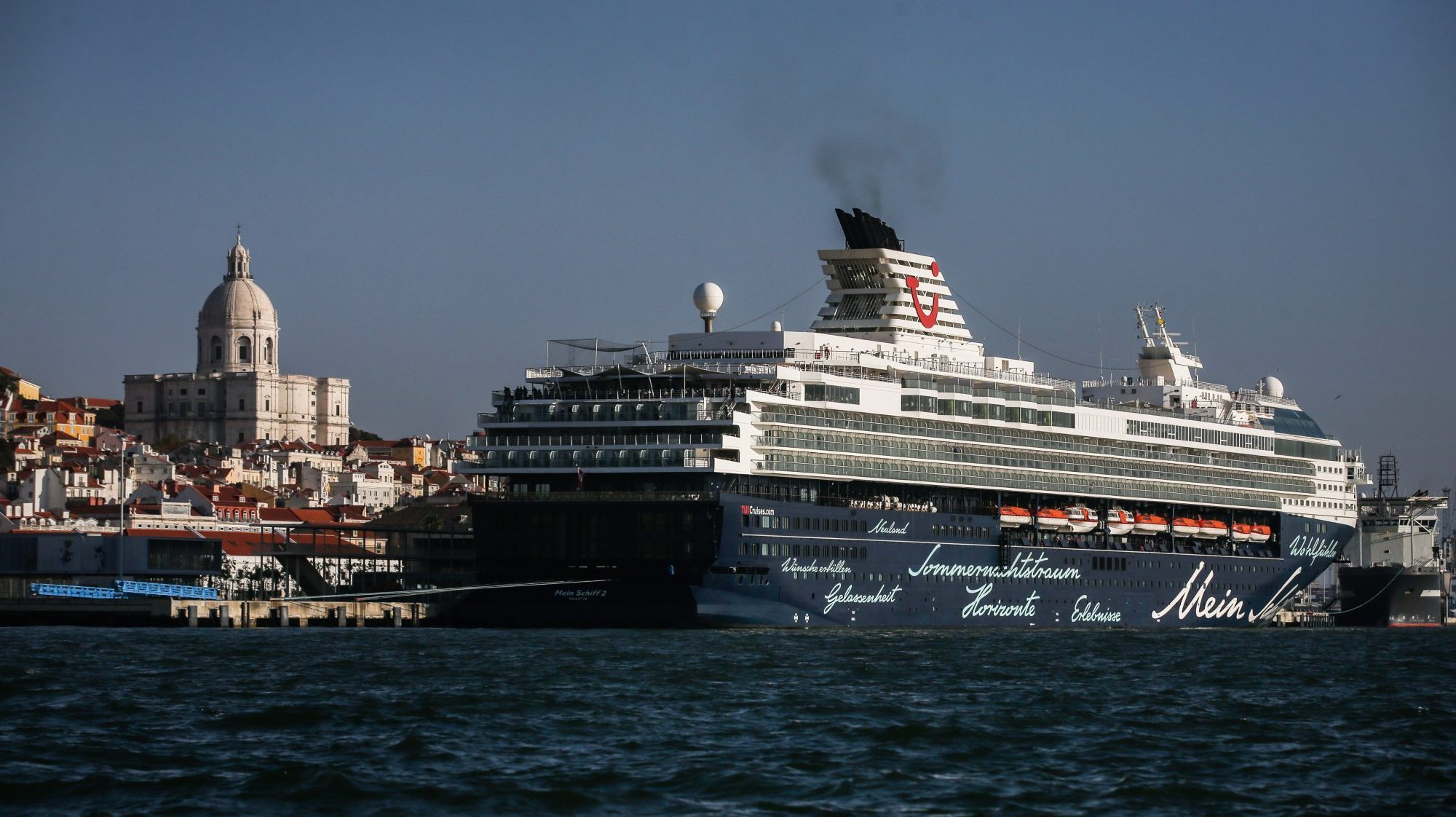 Um navio de cruzeiro em Lisboa, 14 de novembro de 2018