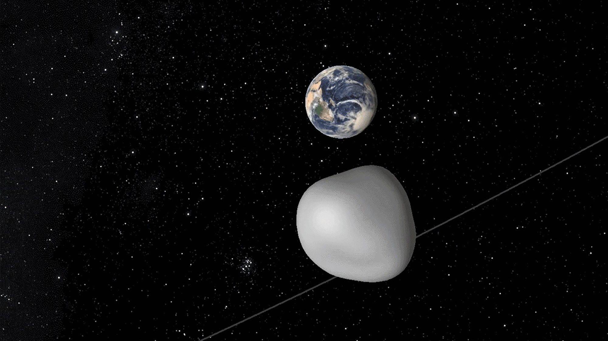 NASA estima que o corpo celeste tenha entre 210 e 480 metros de diâmetro