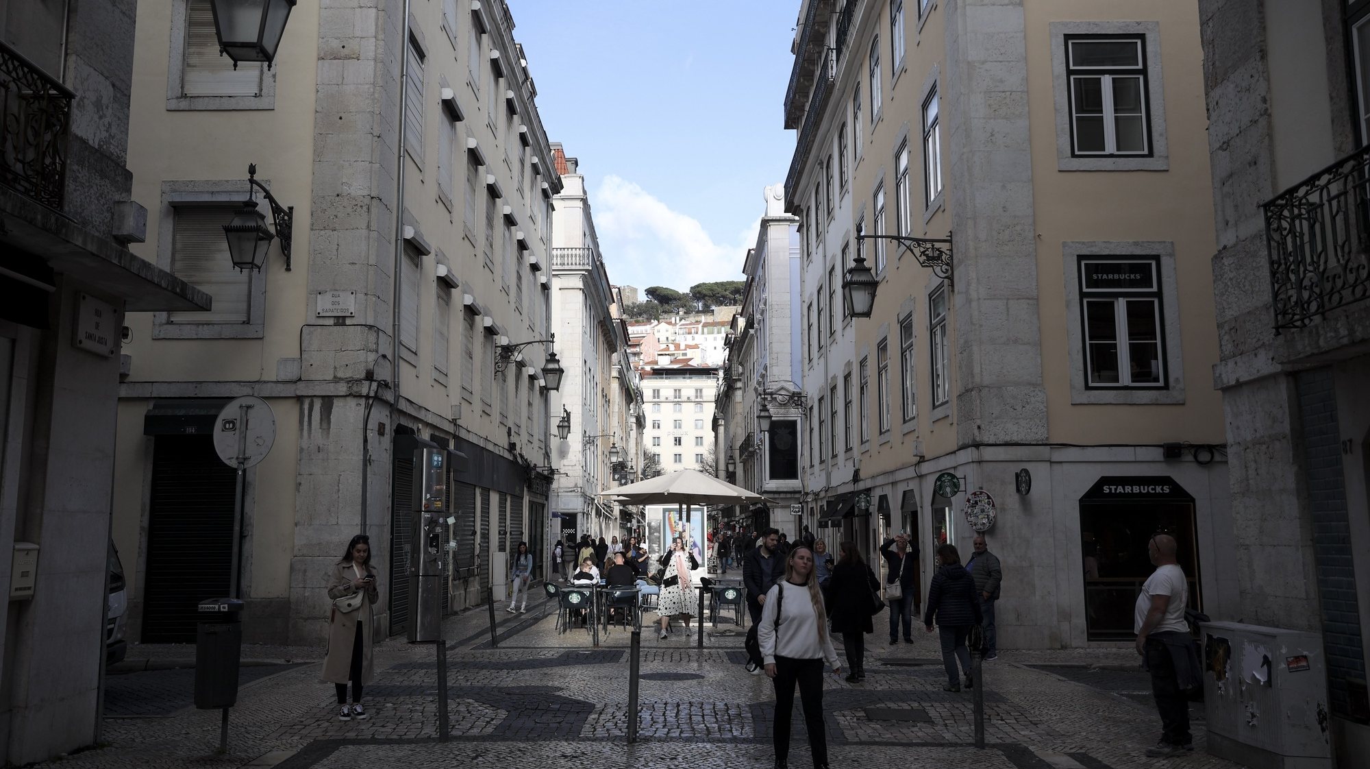 Buildings in Lisbon, March 14, 2024. Tourism.  Accommodation.  CARLOS M. ALMEIDA/LUSA