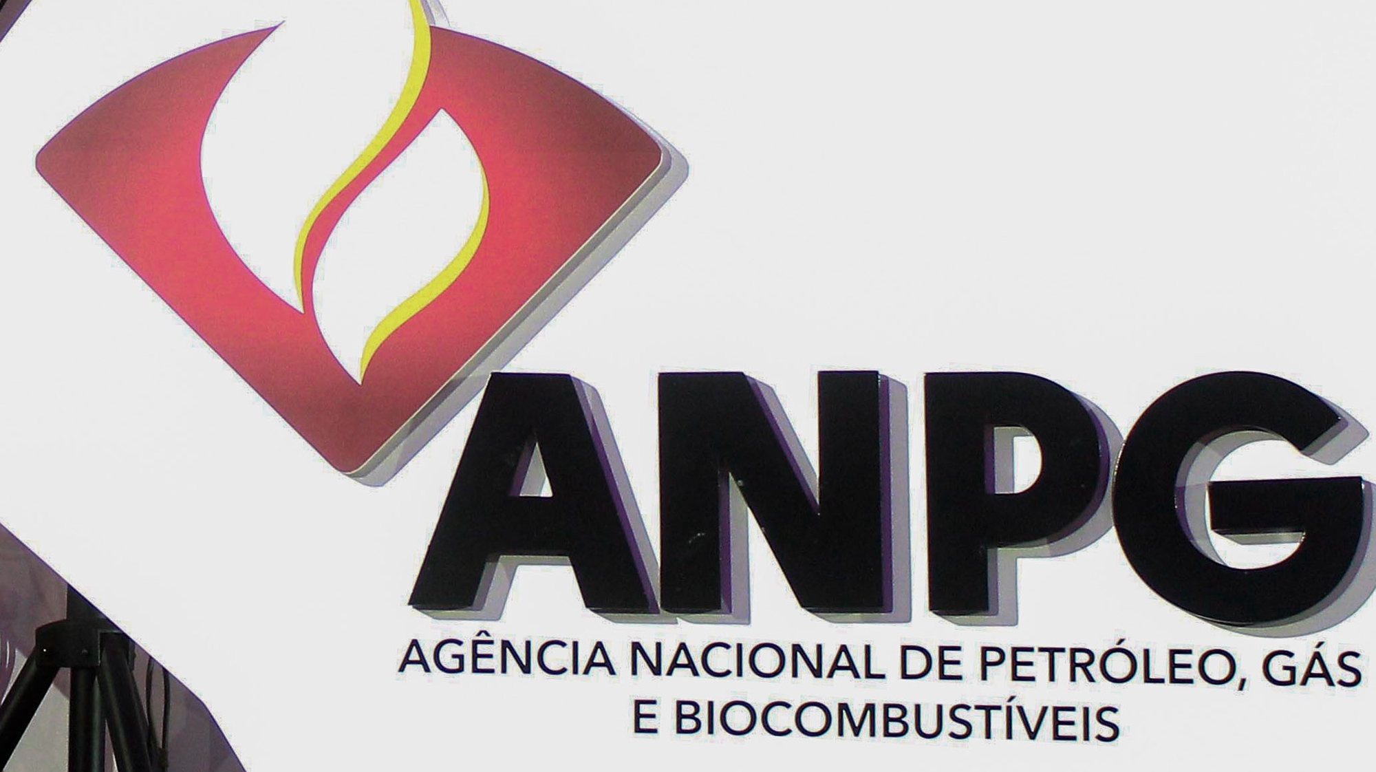 Logótipo da Agência Nacional de Petróleo, Gás e Biocombustíveis de Angola, 03 de setembro de 2019. AMPE ROGÉRIO / LUSA