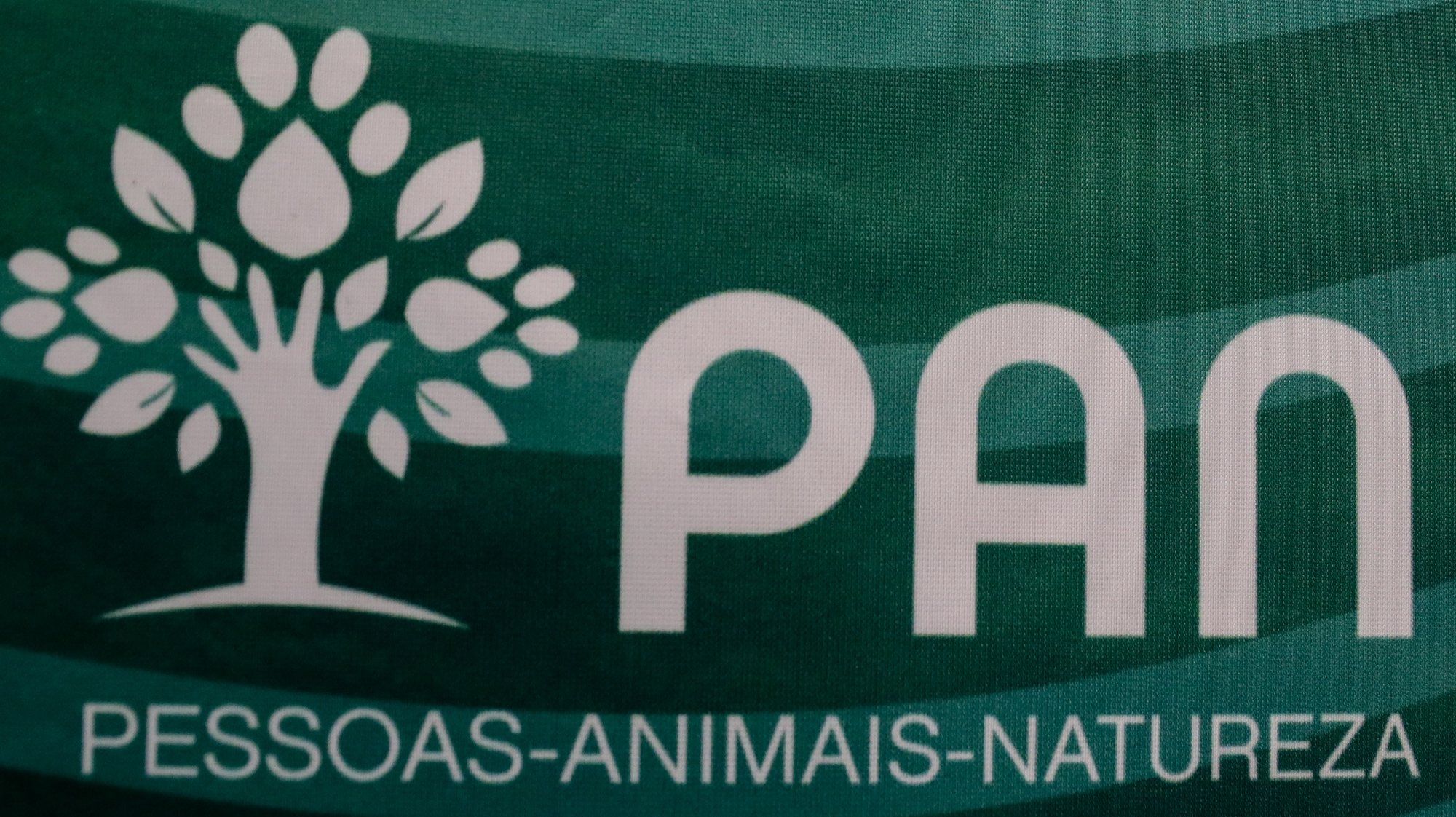 Logotipo do partido Pessoas Animais Natureza (PAN), 08 de novembro de 2021. TIAGO PETINGA/LUSA