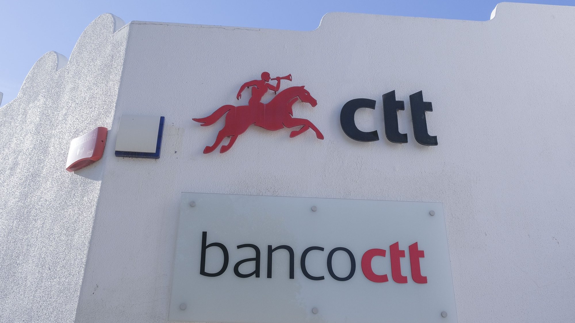 Logotipo do banco CTT, Lisboa, 10 fevereiro  de 2021. ANTÓNIO COTRIM/LUSA
