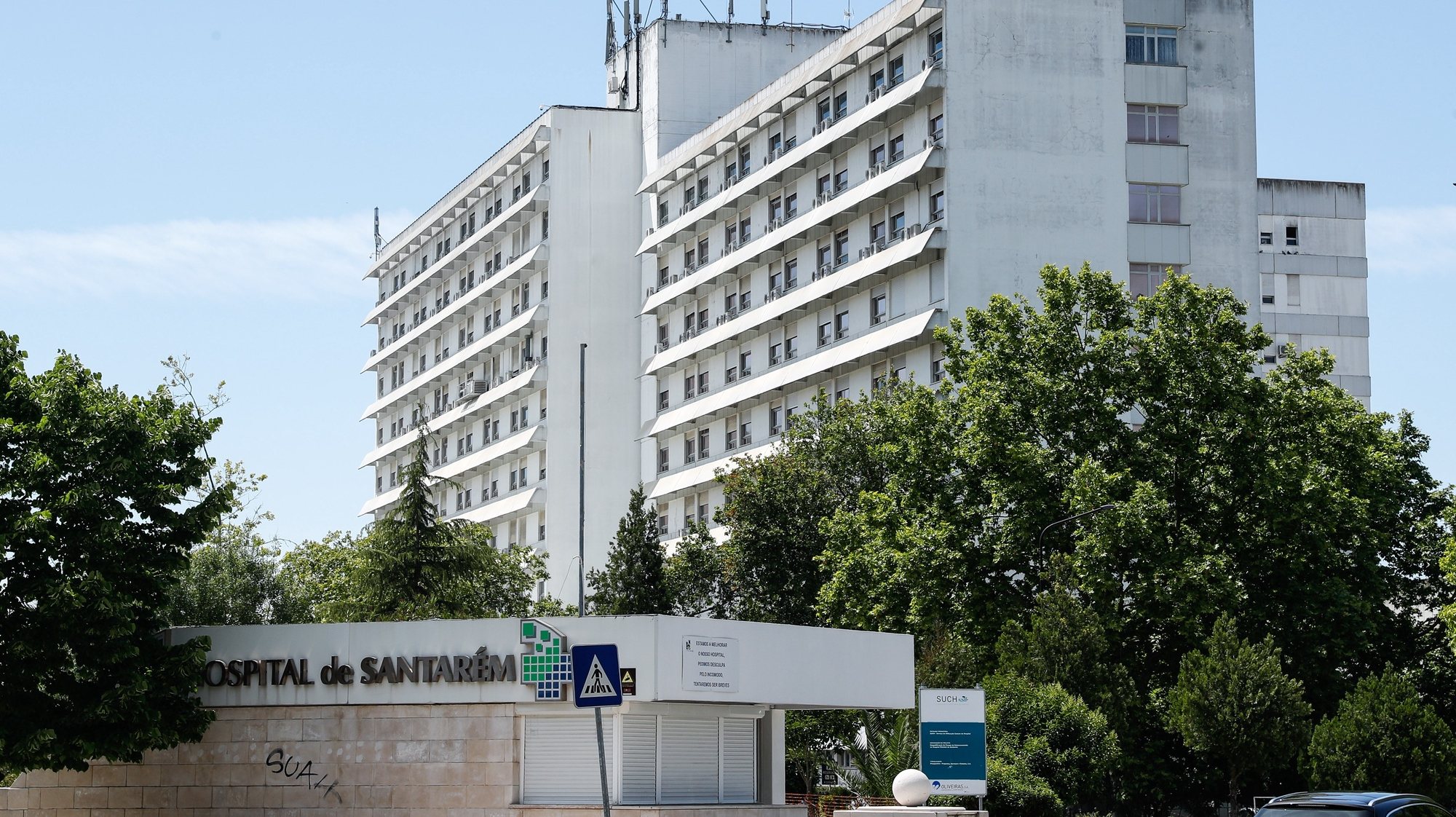 Hospital Distrital de Santarém, que manteve a funcionar o serviço de oncologia apesar das alterações realizadas no HDS para receber doentes covid-19 Santarém, 21 de maio de 2020.ANTÓNIO COTRIM/LUSA