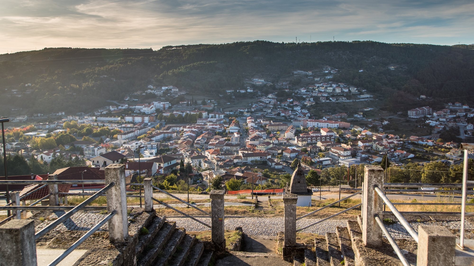 Vista panorâmica de Vila Pouca de Aguiar, distrito de Vila Real, 23 de outubro de 2017. PEDRO SARMENTO COSTA / LUSA