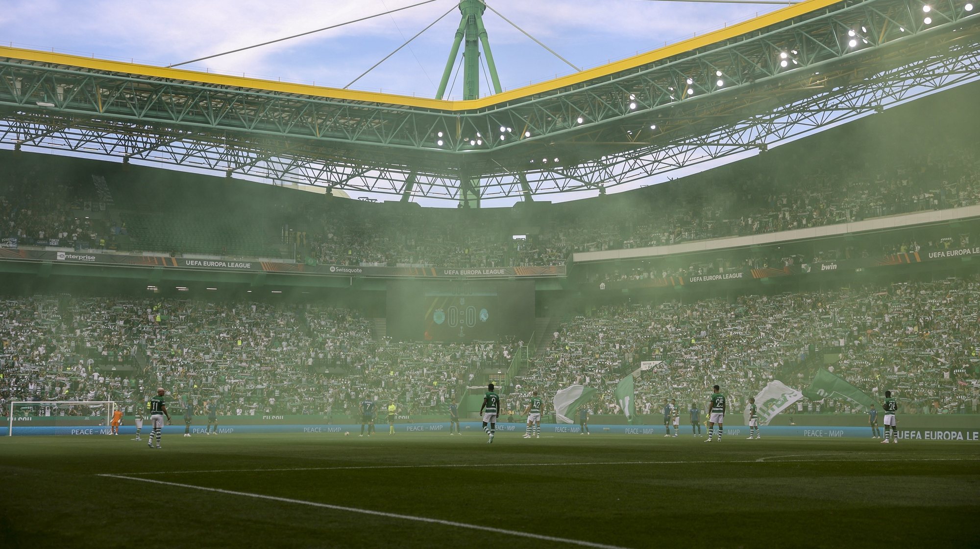 Vista geral do Estádio de Alvalade, durante o jogo da Liga Europa entre o Sporting e a Atalanta, em Lisboa, 05 de Outubro de 2023. JOSÉ SENA GOULÃO/LUSA