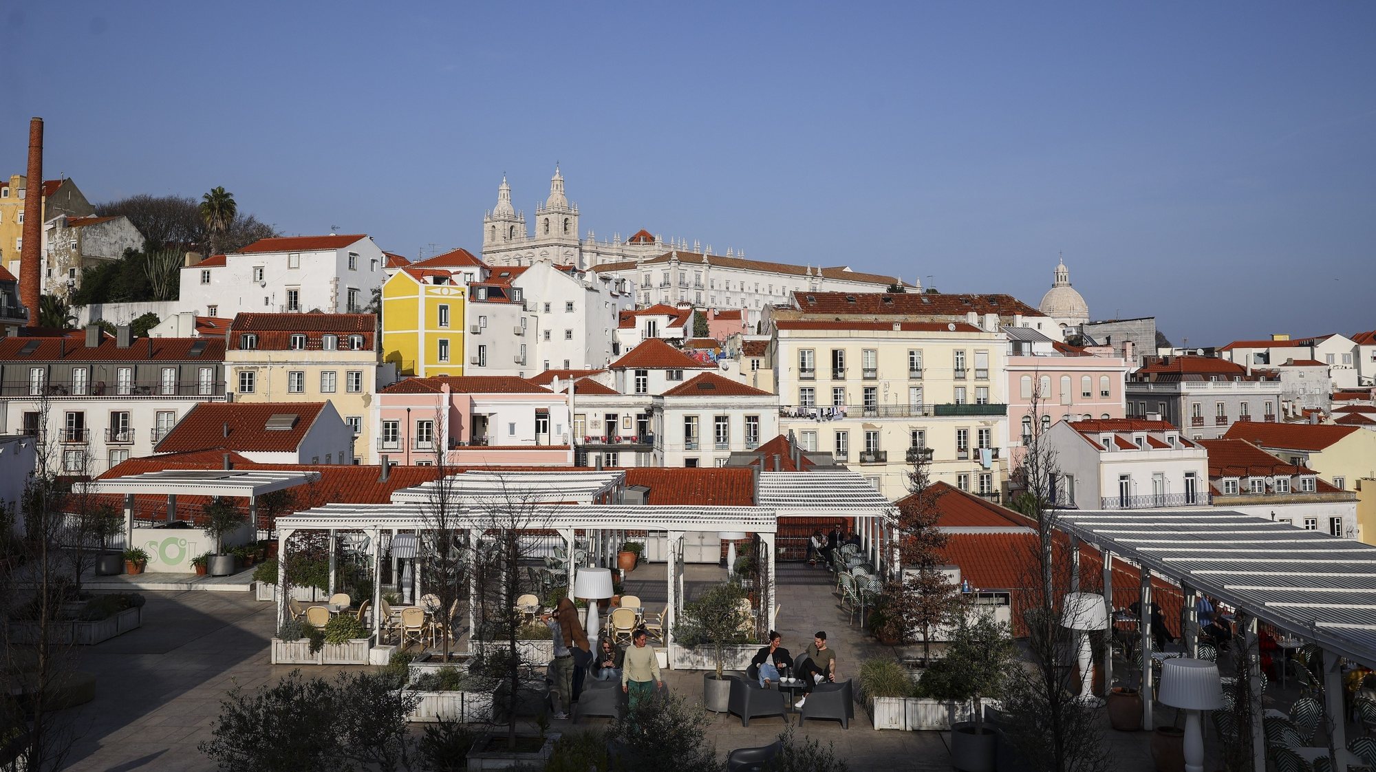 Vista da cidade de Lisboa, Lisboa, 30 de janeiro de 2024. ANTÓNIO COTRIM/LUSA
