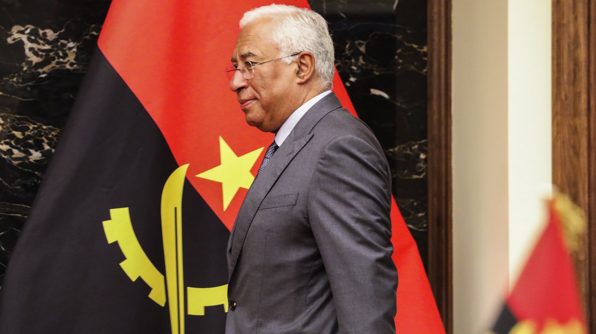 Portugal&#039;s Prime Minister Antonio Costa attends a joint press conference with Angola&#039;s President Joao Lourenco (not in image) after a meeting at Presidential Palace in Luanda, Angola, 05 June 2023. Portugal&#039;s Prime Minister begins an official visit to Angola today, during which a new cooperation program will be signed until 2027 and business credit line will be reinforced to two billion euros. AMPE ROGERIO/LUSA