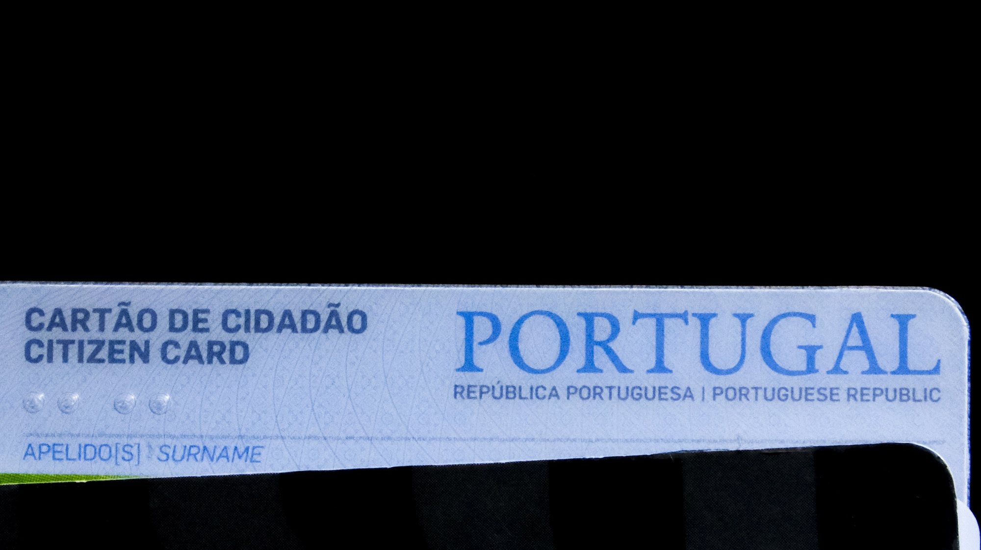 Cartão de cidadão, emitido pelo governo português, Lisboa, 20 de outubro de 2021. ANTÓNIO COTRIM/LUSA