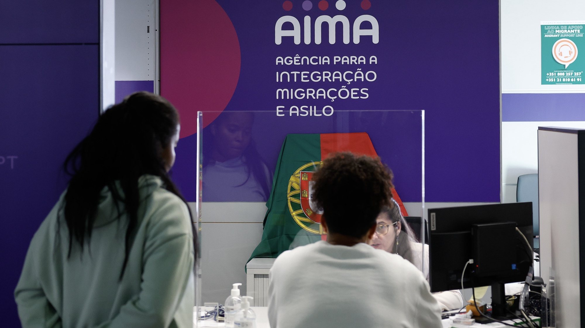 Novo conceito de loja a implementar pela Agência para a Integração, Migrações e Asilo (AIMA) em todo o país, Faro, 03 de novembro de 2023. LUÍS FORRA/LUSA