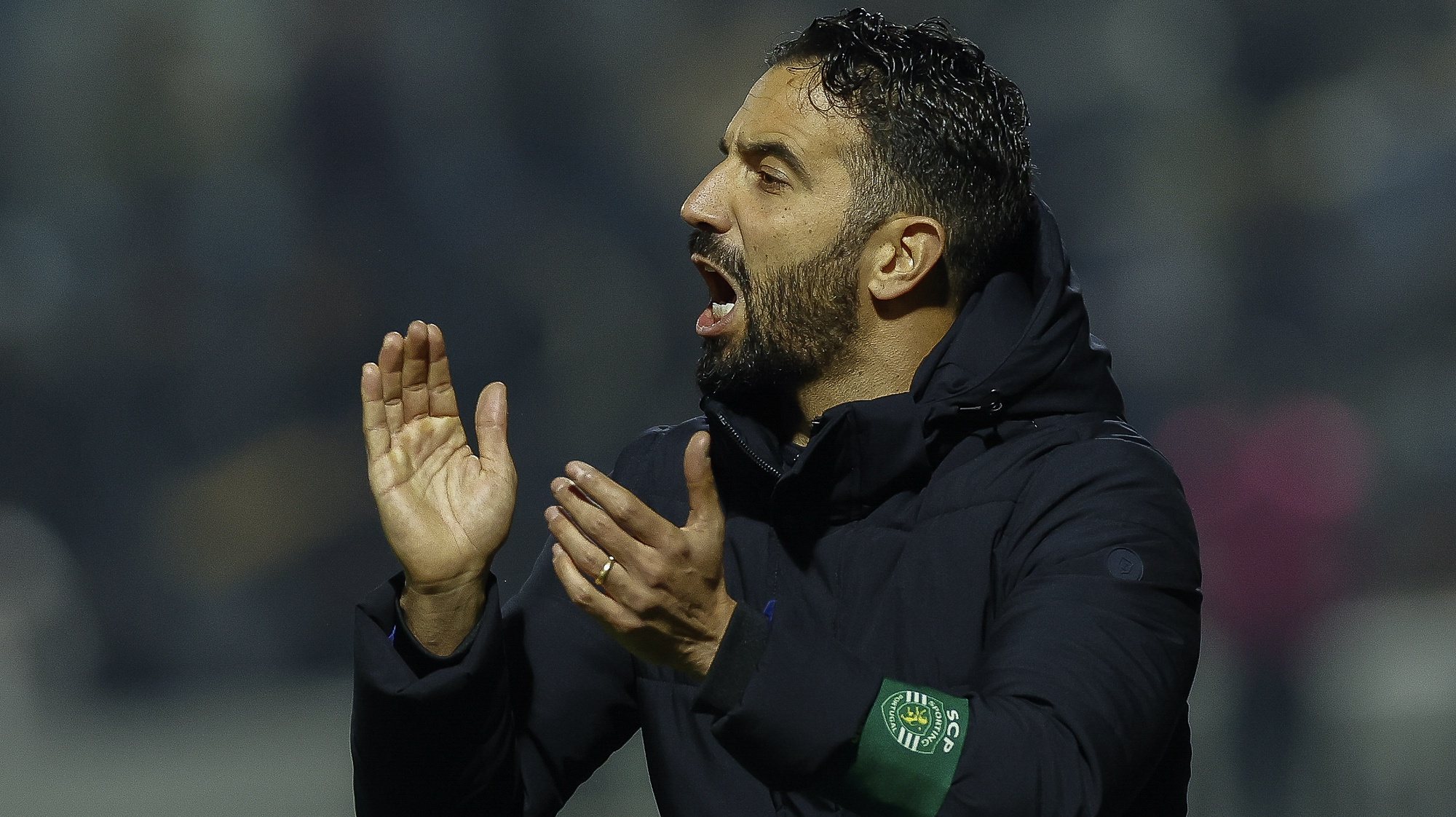 Ruben Amorim, Sporting head coach, during the Portuguese First League soccer match with Portimonense held at Portimonense at Portimao, Portugal, 30th December 2023. LUÍS FORRA/LUSA