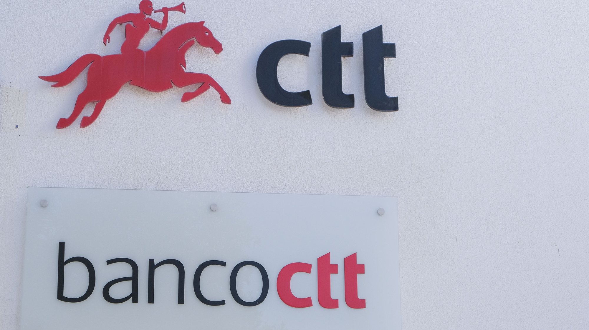 Logotipo do banco CTT, Lisboa, 10 de fevereiro  de 2021. ANTÓNIO COTRIM/LUSA