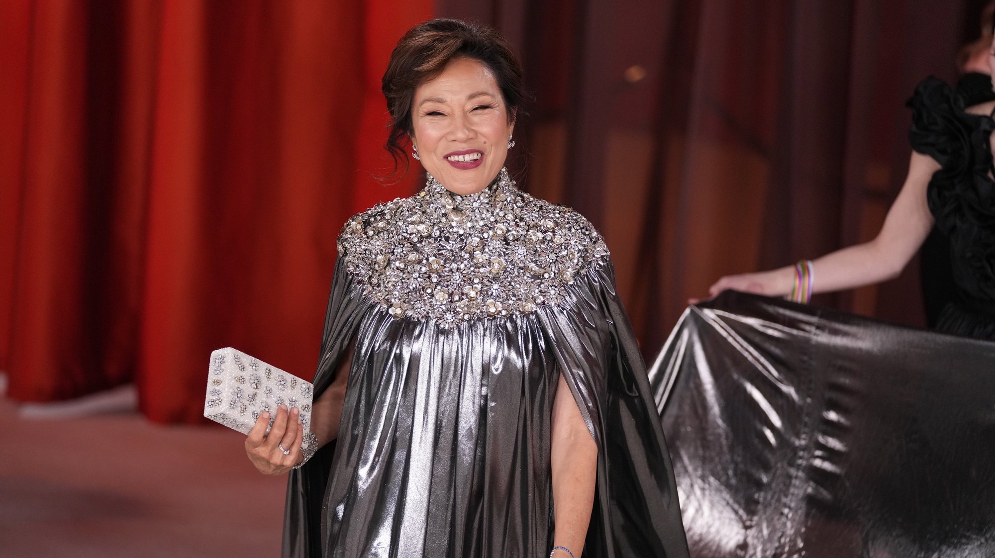 epa10518019 Janet Yang arrives for the 95th annual Academy Awards ceremony at the Dolby Theatre in Hollywood, Los Angeles, California, USA, 12 March 2023. The Oscars are presented for outstanding individual or collective efforts in filmmaking in 24 categories.  EPA/ALLISON DINNER
