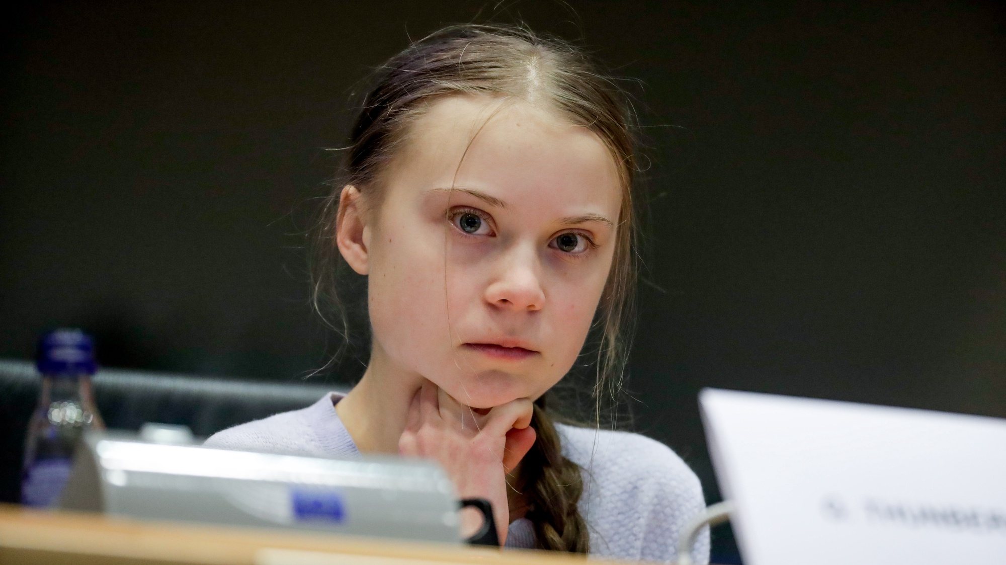 epa08318940 (FILE) -  Swedish climate activist Greta Thunberg attends a Committee on the Environment, Public Health and Food Safety at the  European Parliament in Brussels, Belgium, 04 March 2020 (reissued on 24 March 2020). Greta Thunberg on 24 March shared via her Instagram that she might have had covid-19 as she has experienced mild symptoms of the disease, adding she has been in self-isolation since she came back from her trip around Central Europe. Thunberg didn&#039;t test for covid-19, because in Sweden only people who need urgent medical treatment can test for it. The young activist also encouraged people all over the world to follow the advice of their local experts and authorities and stay at home to slow the wide spread of the virus.  EPA/STEPHANIE LECOCQ