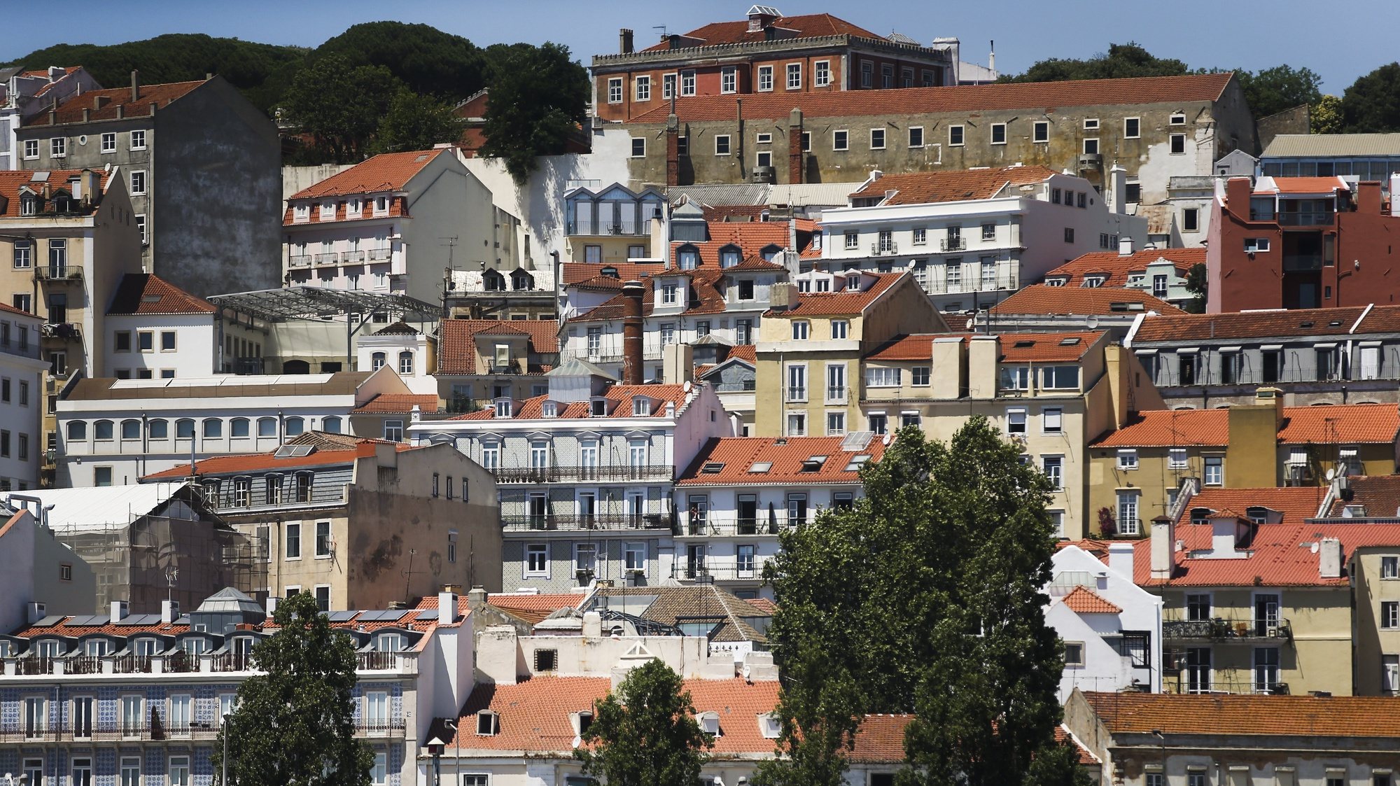 Vista da cidade de Lisboa a partir do rio Tejo, Portugal, 25 de julho de 2016. MÁRIO CRUZ/LUSA