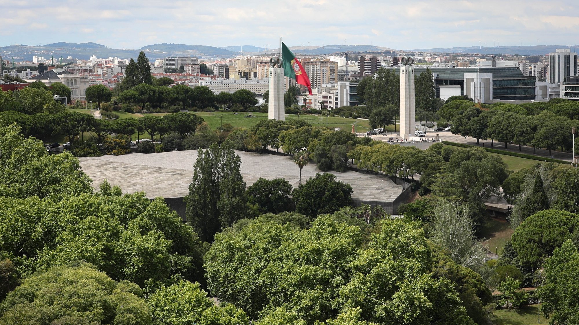 Vista do Parque Eduardo VII, Lisboa, 27 de junho de 2019. ANTÓNIO COTRIM/LUSA