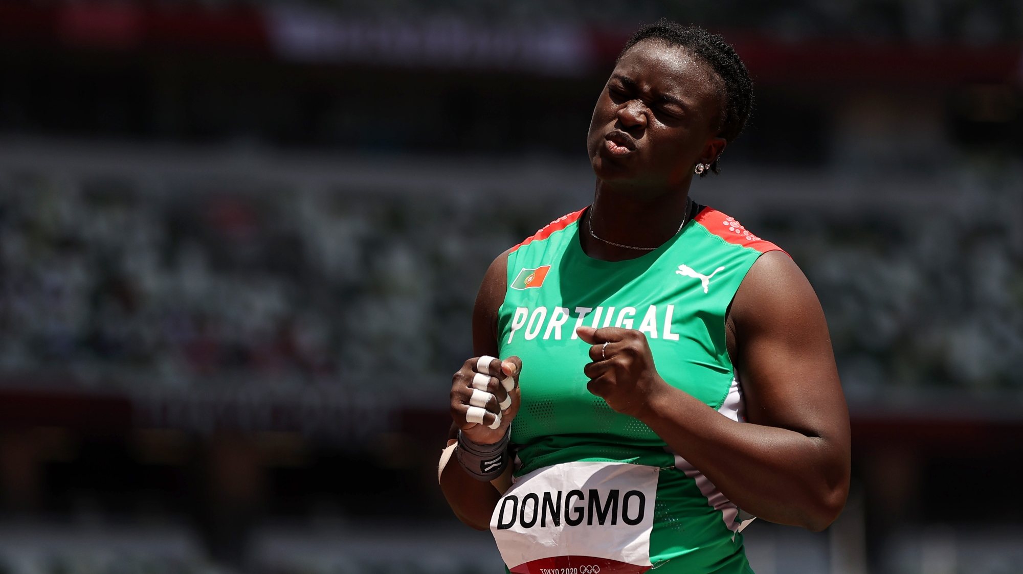 Auriol Dongmo acreditou que podia superar Valerie Adams nas duas últimas tentativas mas não fez acima de 19,57