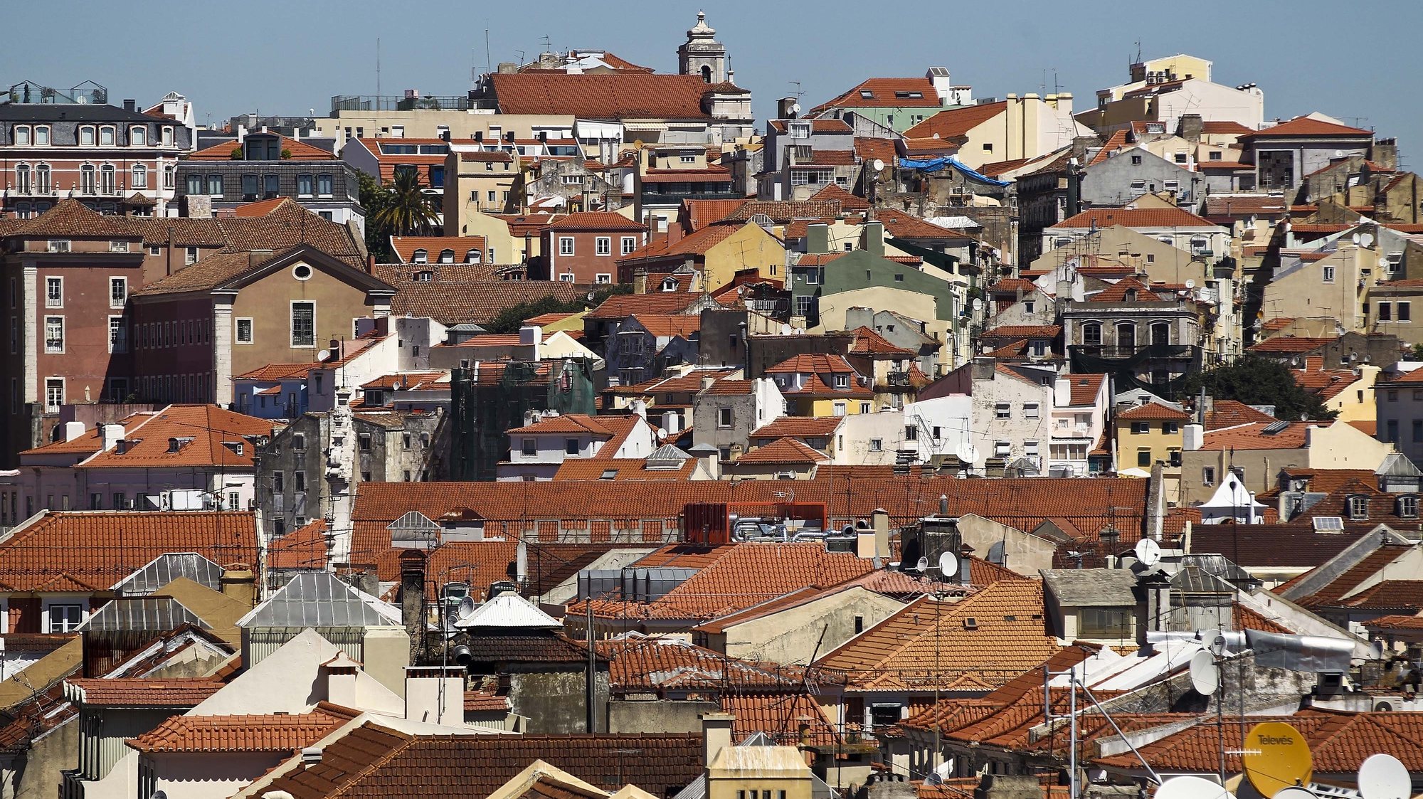 Vista da cidade de Lisboa a partir do Arco da Rua Augusta, 09 de agosto de 2013.MARIO CRUZ/LUSA