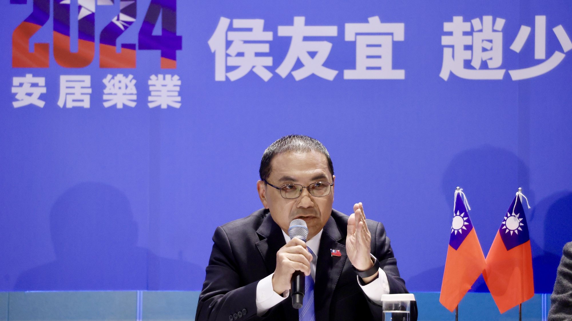 O candidato do Kuomintang, partido que é mais favorável ao diálogo com Pequim, recordou a sua estratégia “3D”