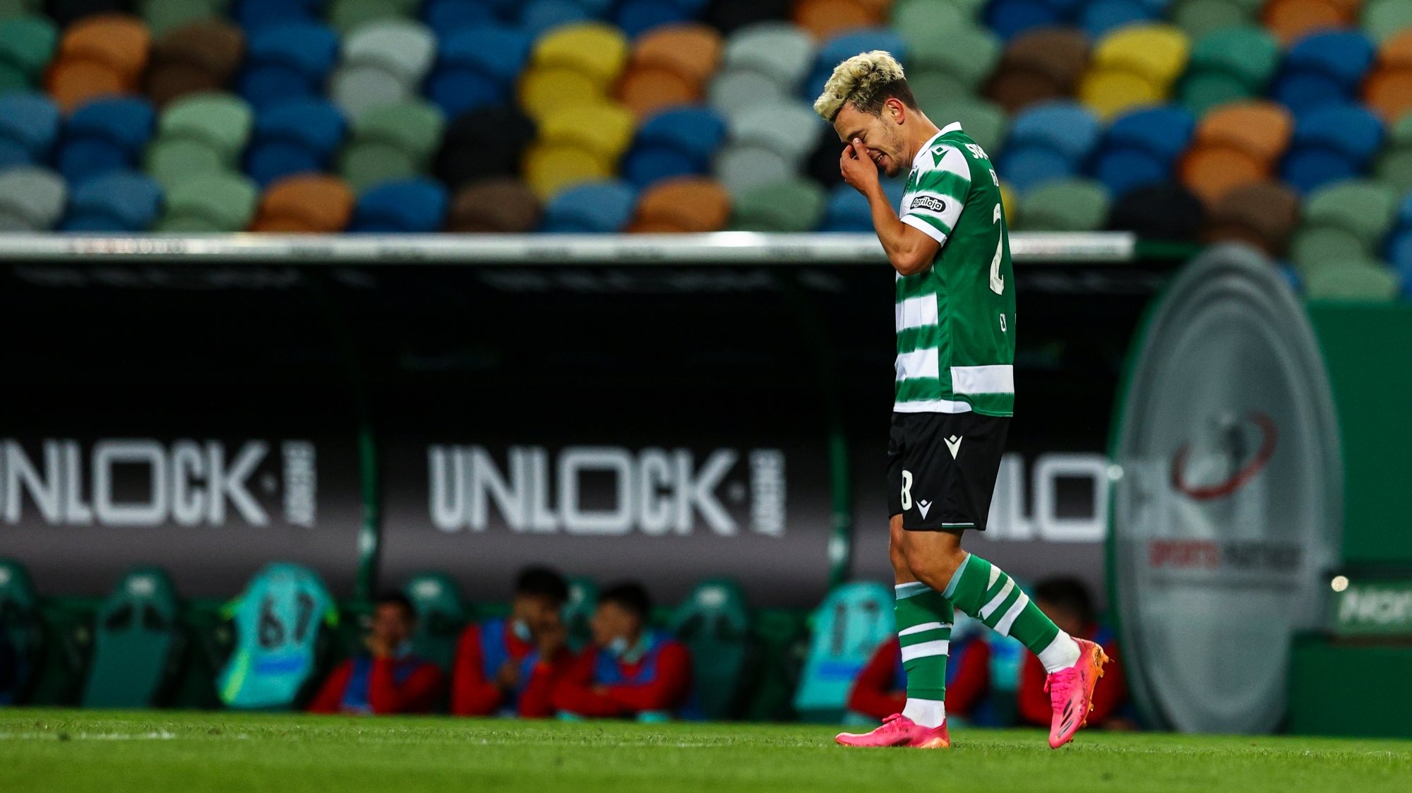Pedro Gonçalves não escondeu as emoções num jogo que terminou com a maior goleada da temporada por parte do Sporting