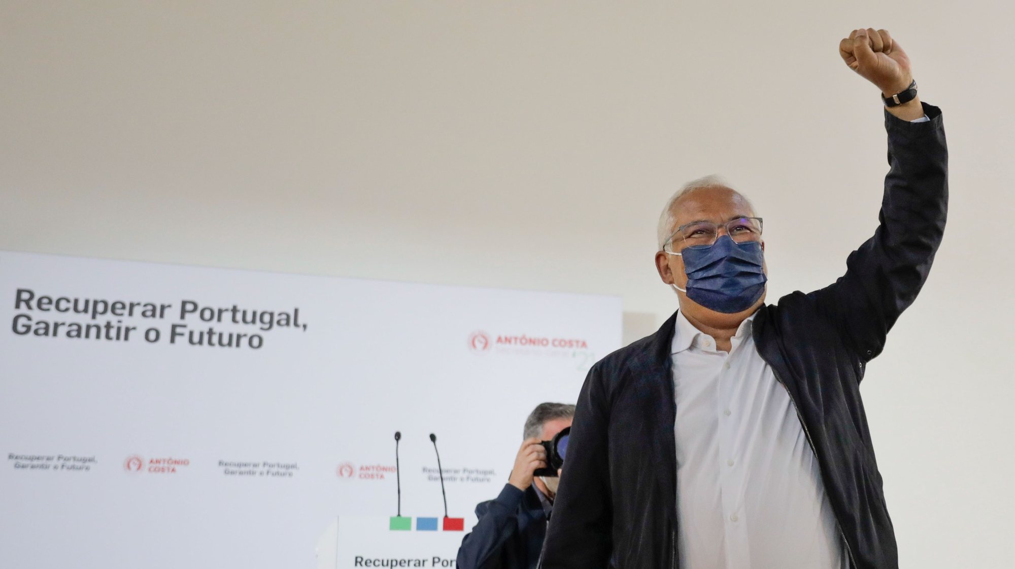 António Costa na apresentação da moção da candidatura a secretário-geral do Partido Socialista (PS) “Recuperar Portugal - Garantir o Futuro” na Figueira da Foz, 29 de maio de 2021. PAULO CUNHA /LUSA